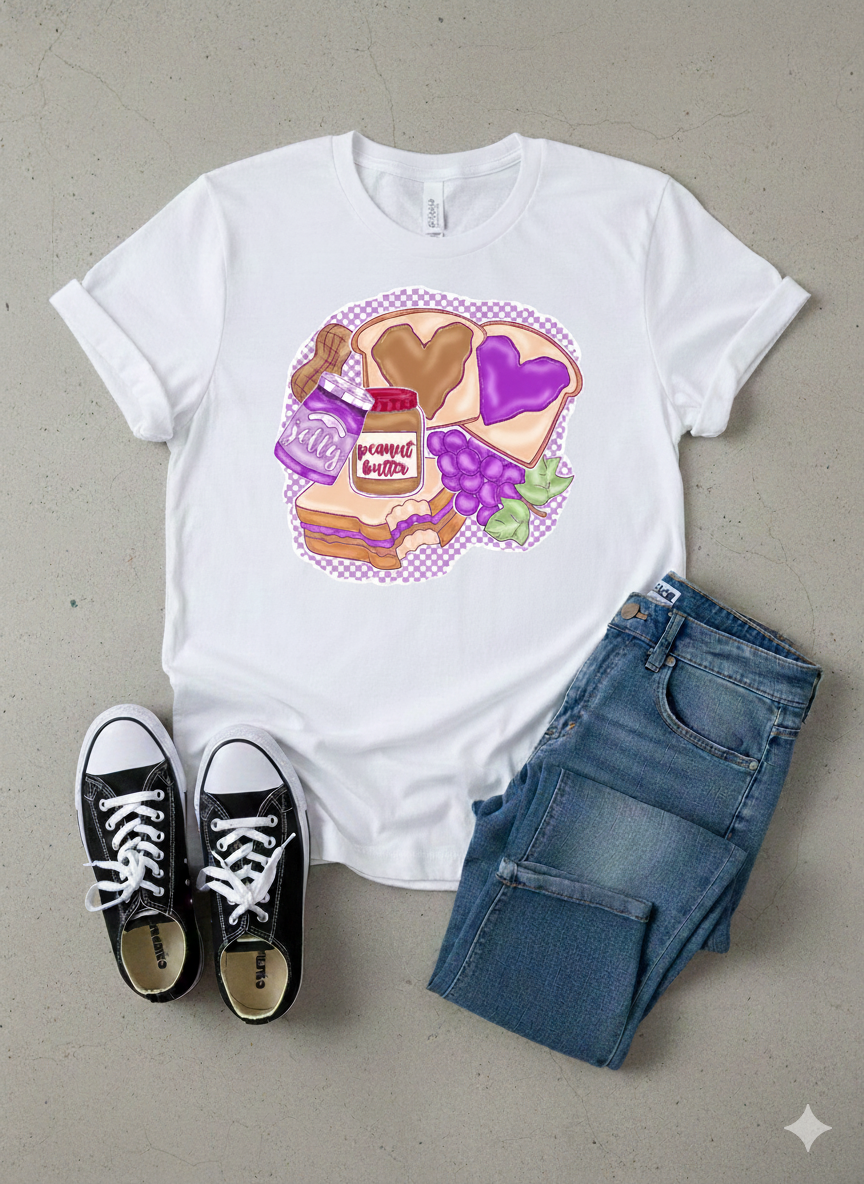 Peanut Butter and Jelly Boys Shirt Girls Shirt Ladies Shirt Mens Shirt