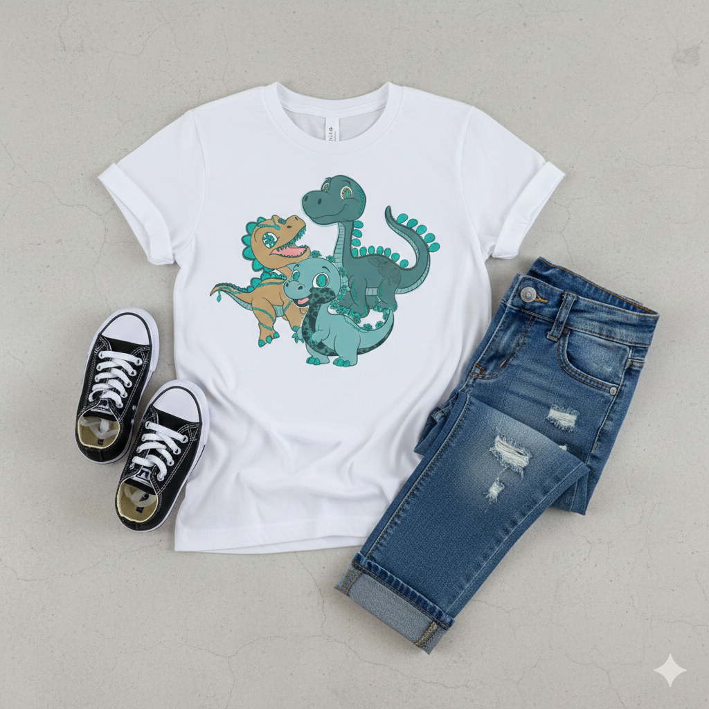 Dino Boys Shirt Girls Shirt Ladies Shirt Mens Shirt