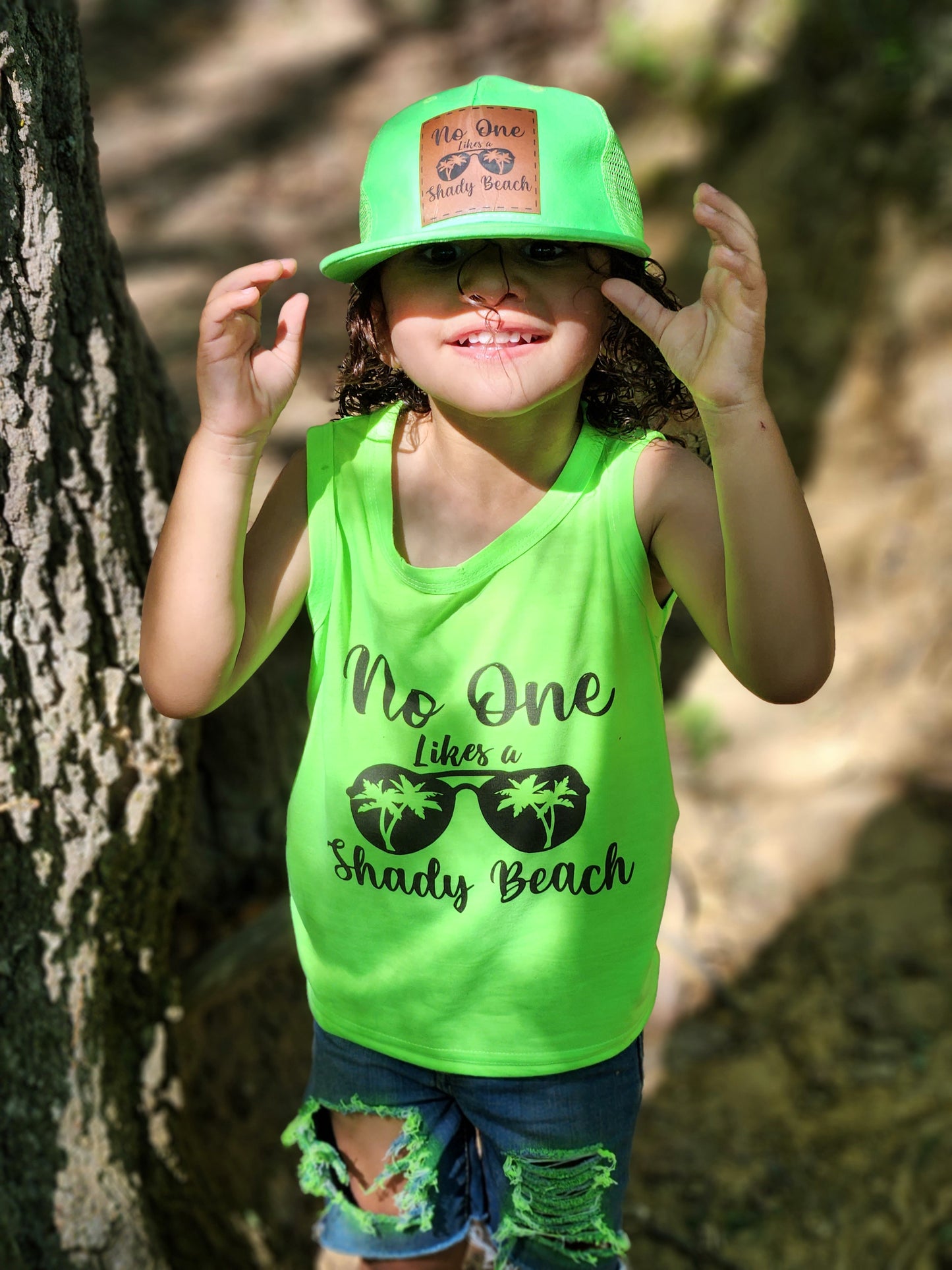 Neon Green Trucker Snapback Hat