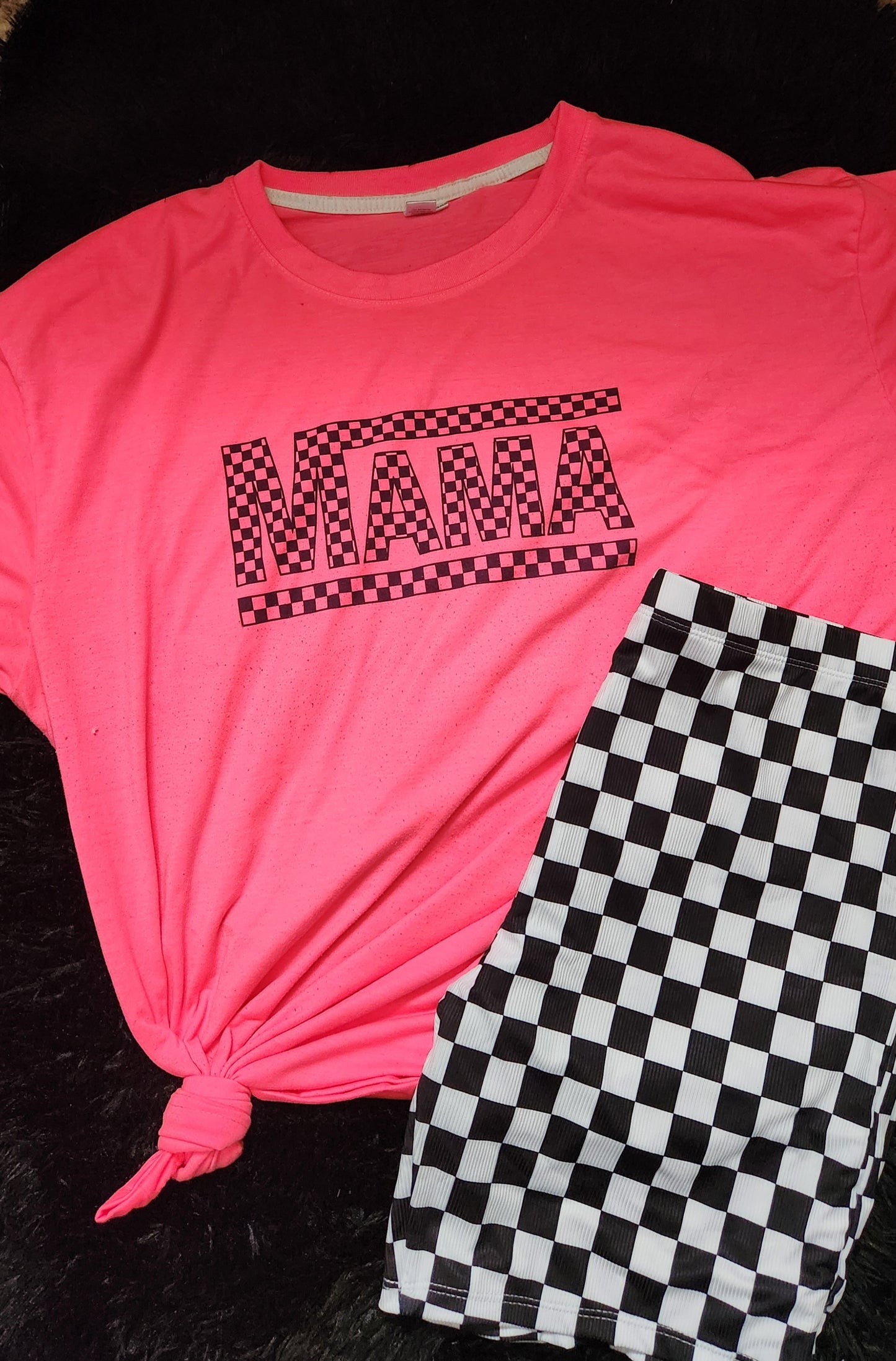 Checker Mama Ladies Shirt