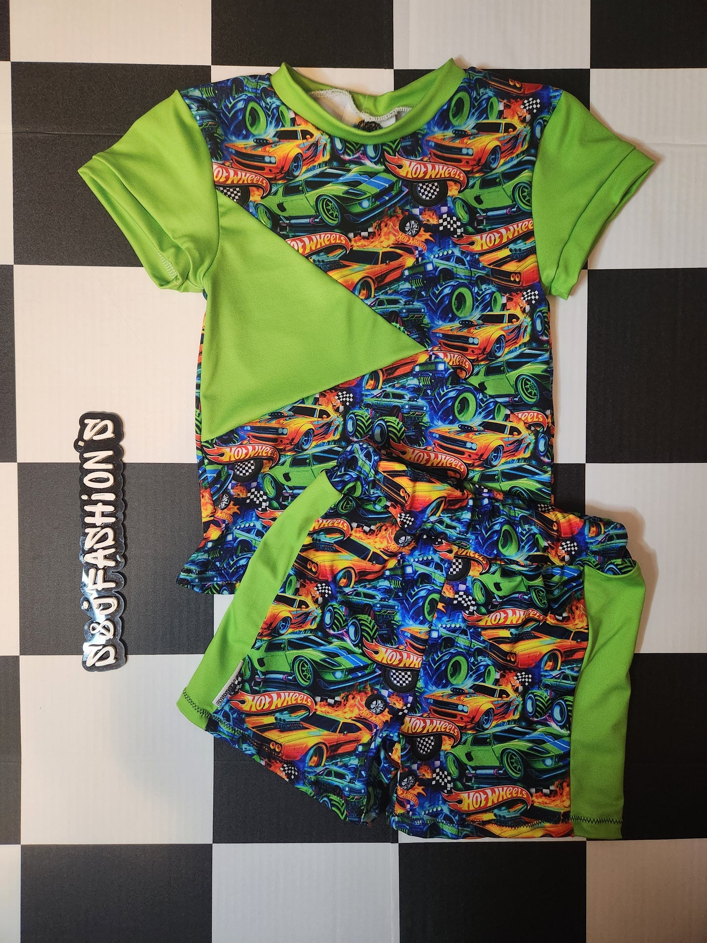 Neon Hot Wheels Handmade