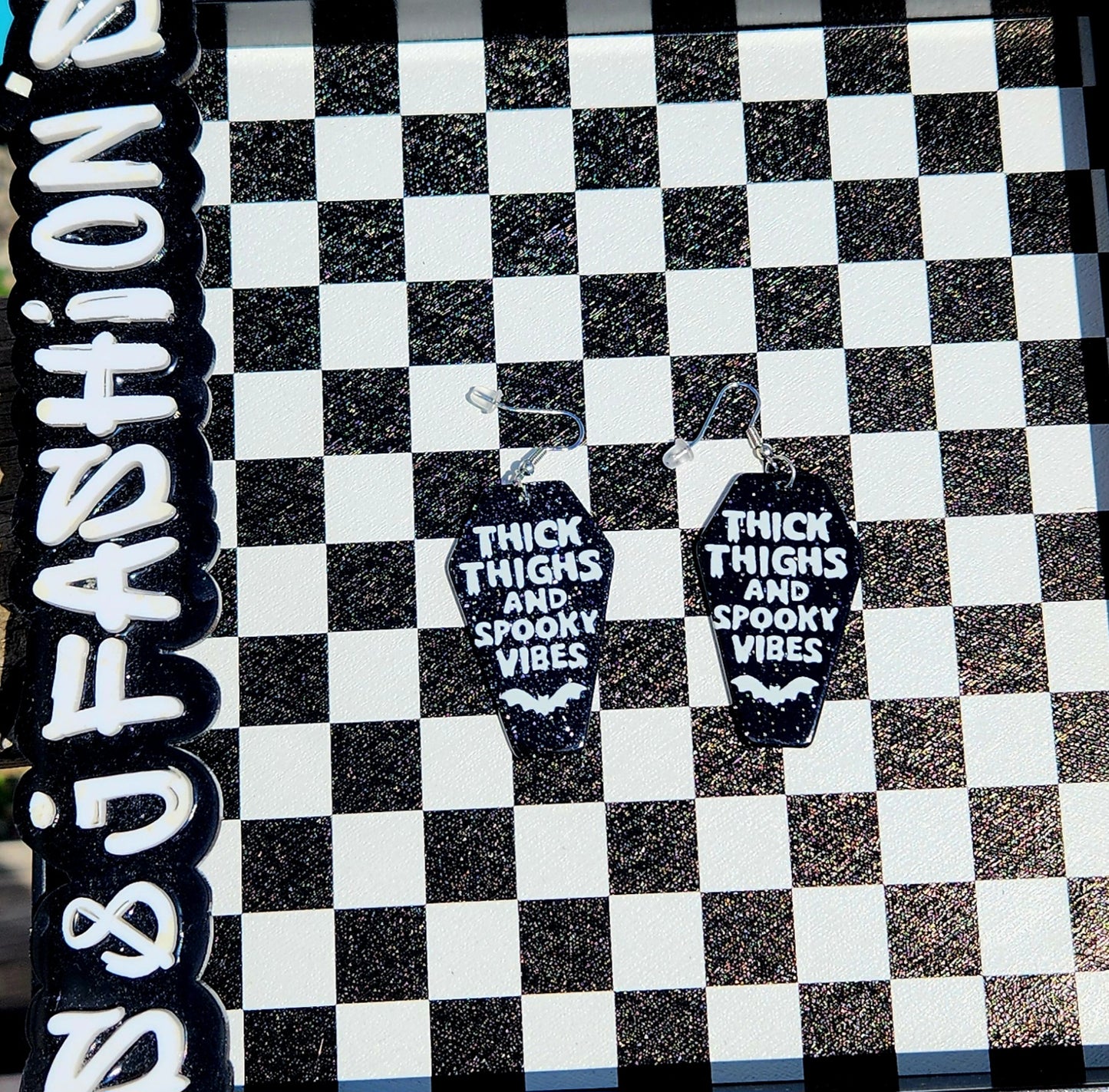 Thick Thighs Earrings Horror Halloween