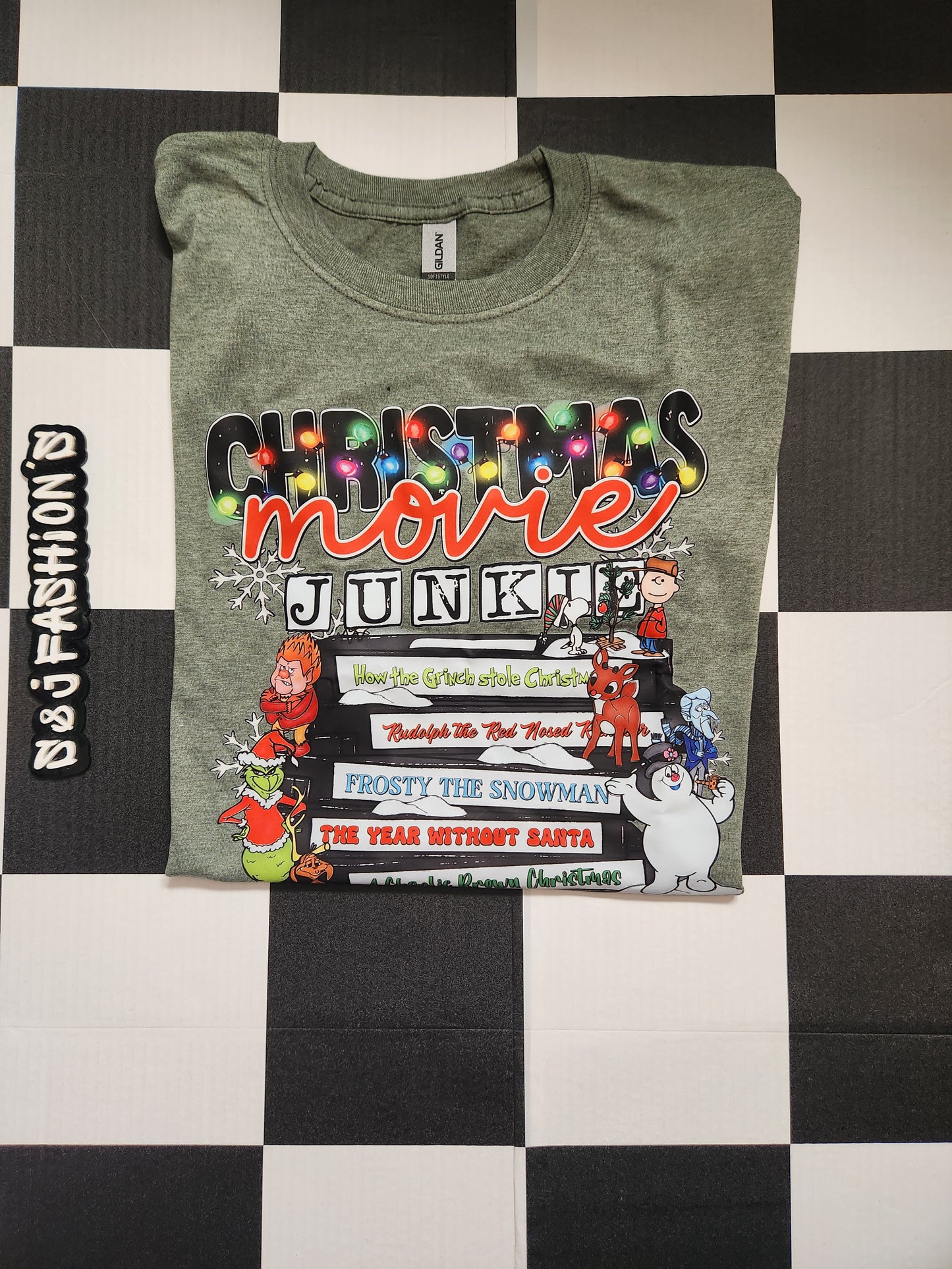 Christmas Movie Junkie Tee RTS XL