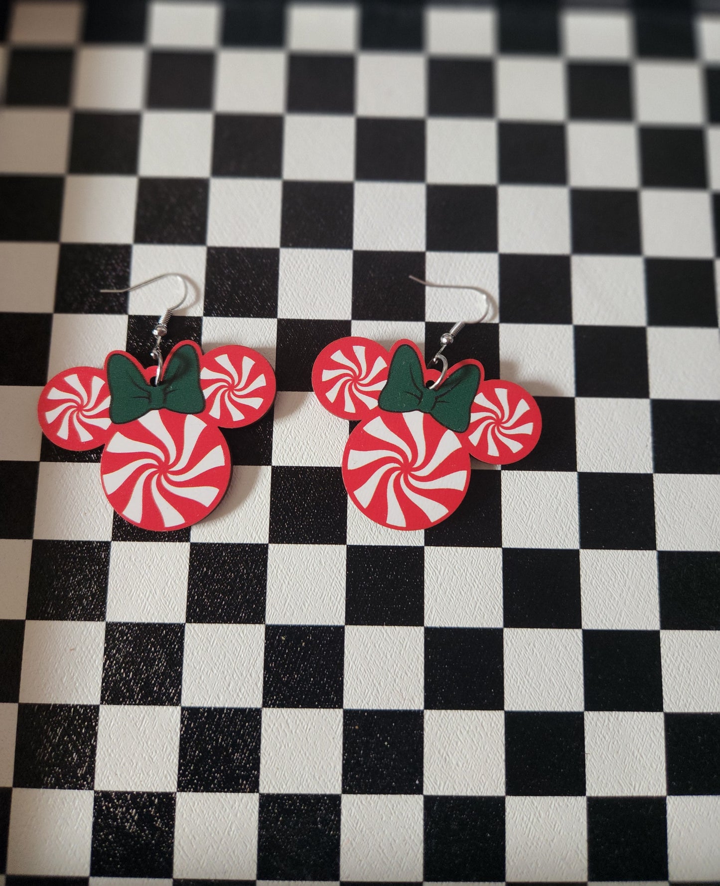 Minnie Christmas Earrings