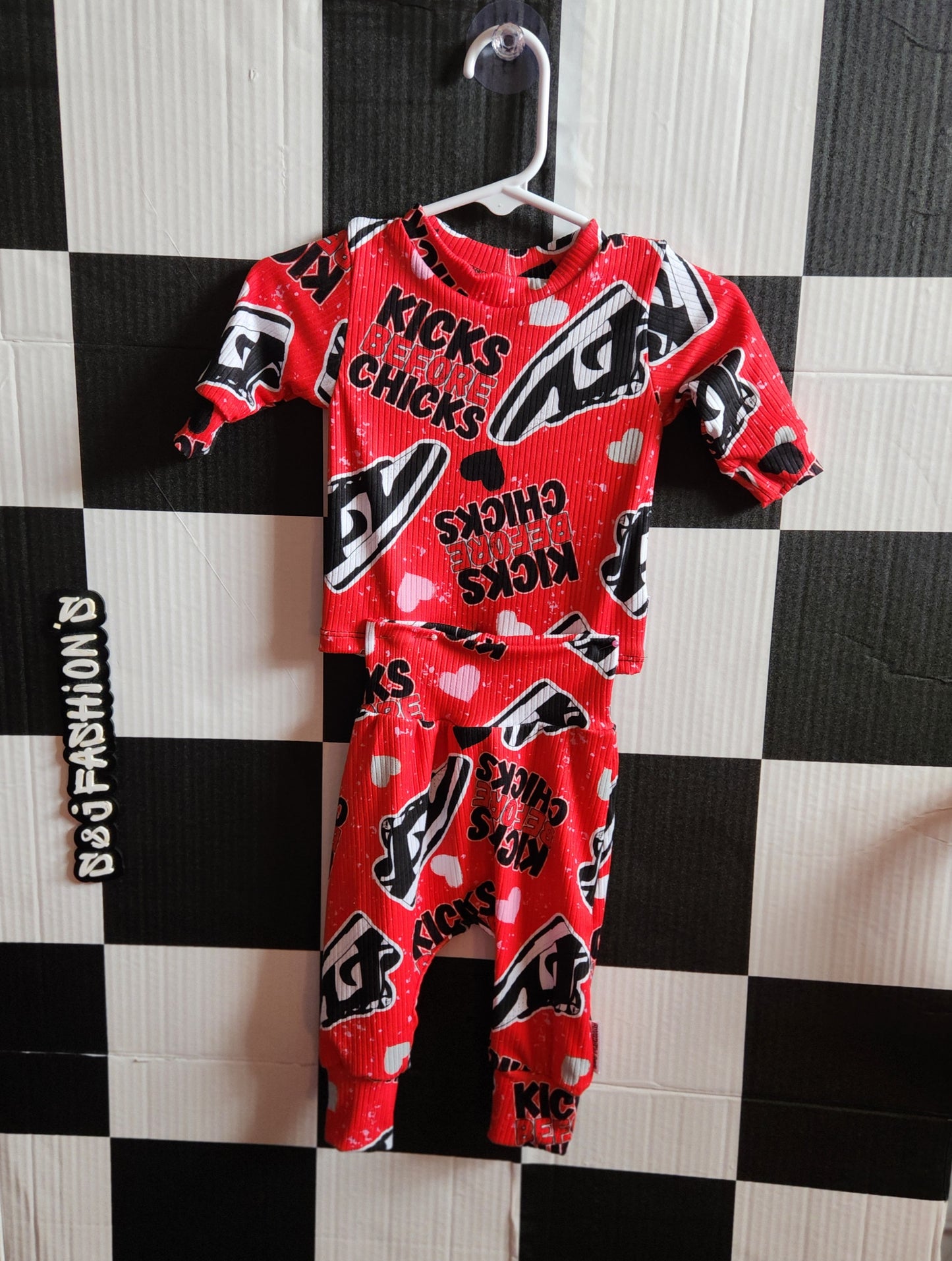 Kicks Before Chicks Valentines Handmade