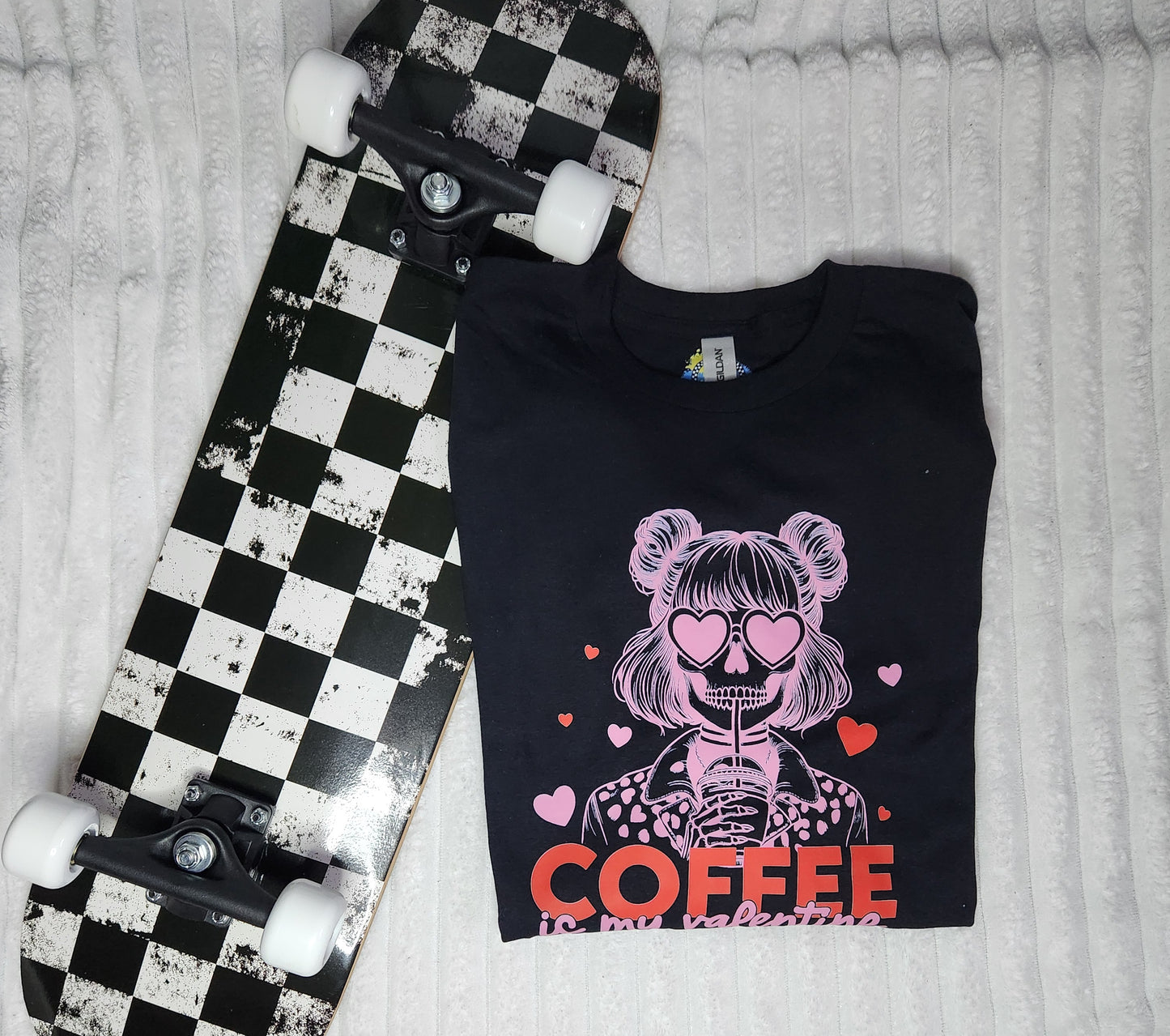 Coffee Is My Valentine's Ladies Shirt Girls Shirt