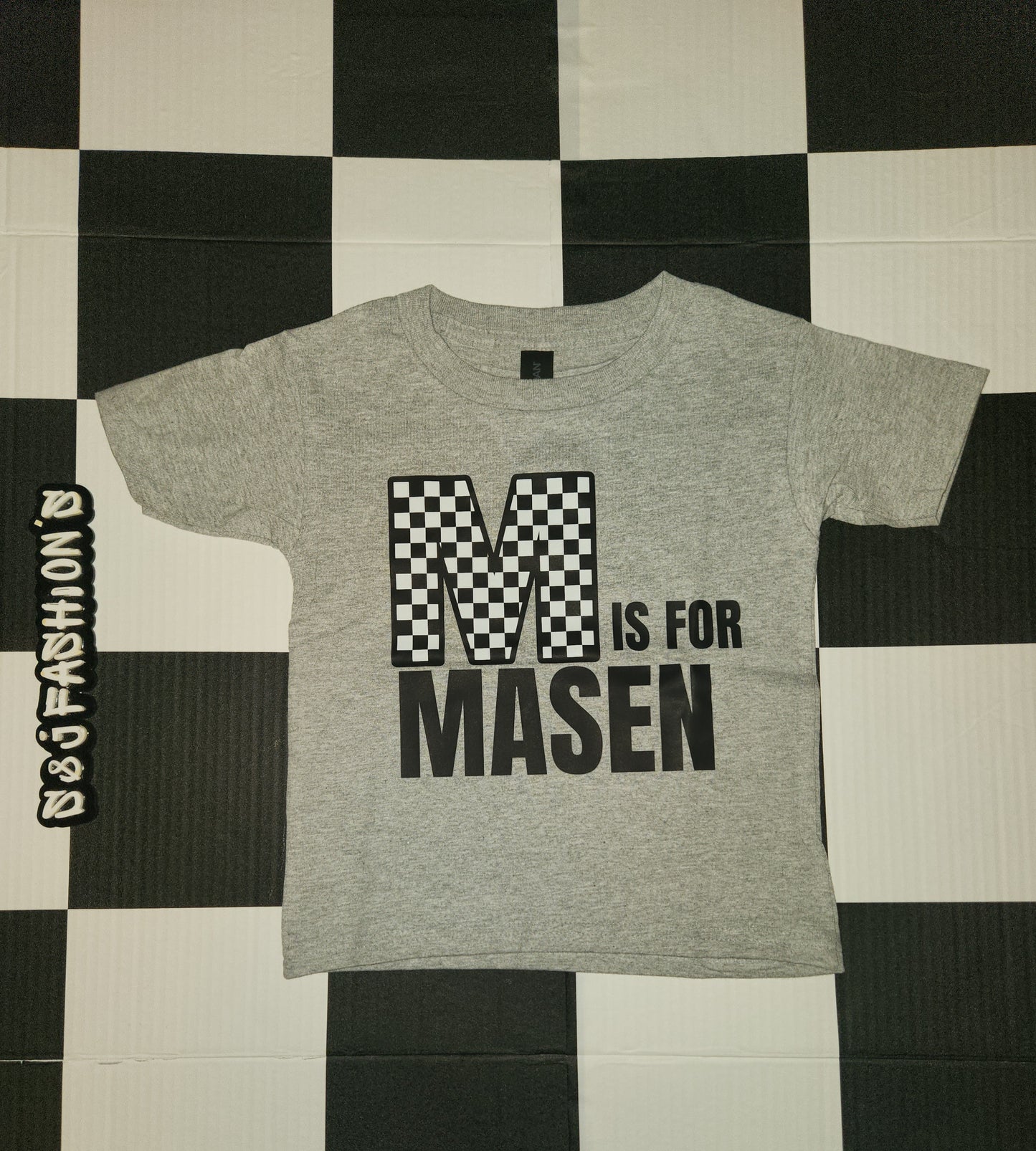 Checker Name Boys Shirt Girls Shirt