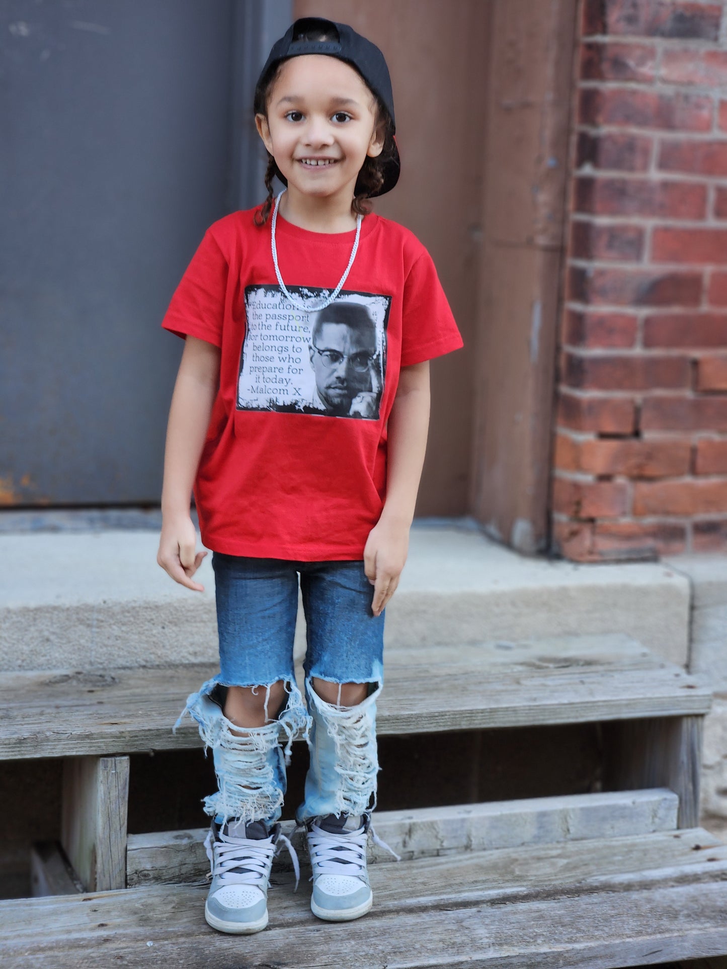 Black History Malcom X Girls Shirt Boys Shirt Ladies Shirt Mens Shirt Kids Adult