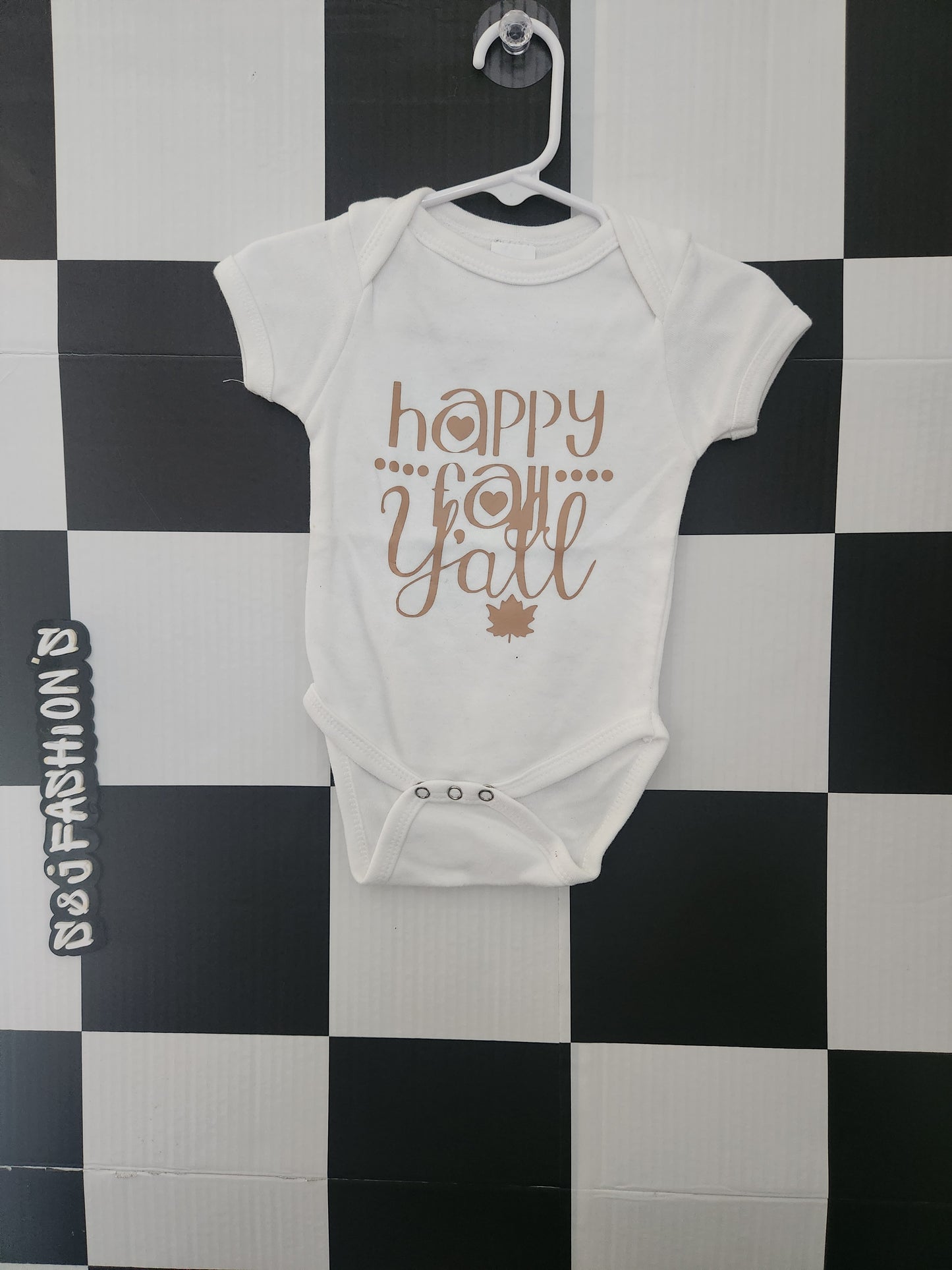 Happy fall yall Shirt 3/6m RTS