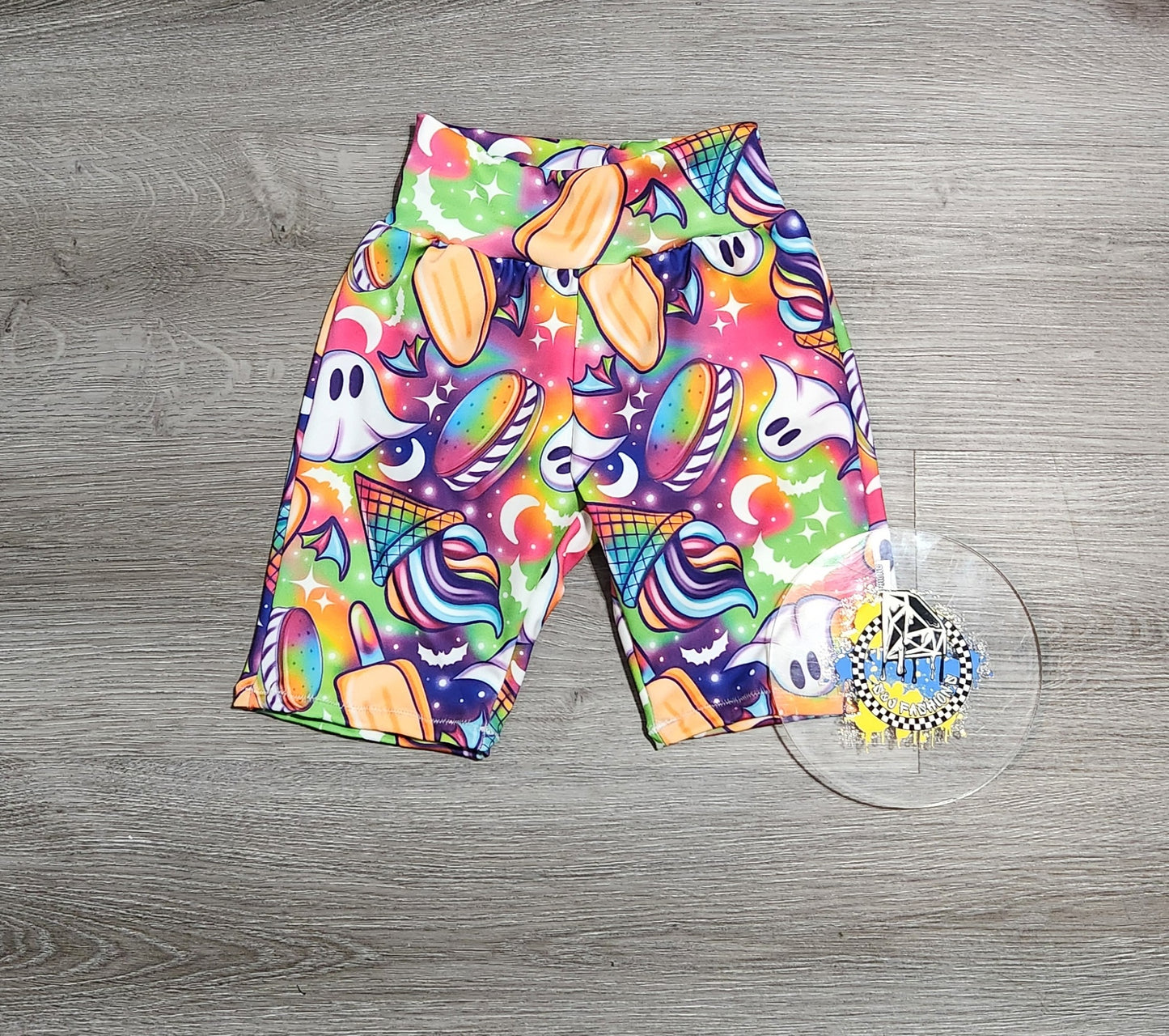 Summer Neon Spooky Ghost Handmade