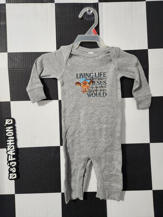 Living Life Romper NB RTS