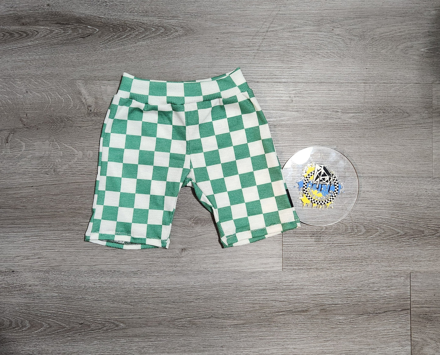 Green Checker Handmade