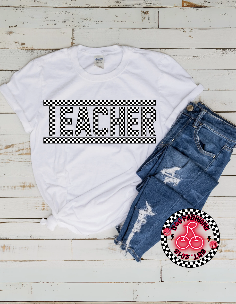 Teacher Checker Ladies Shirt Mens Shirt School