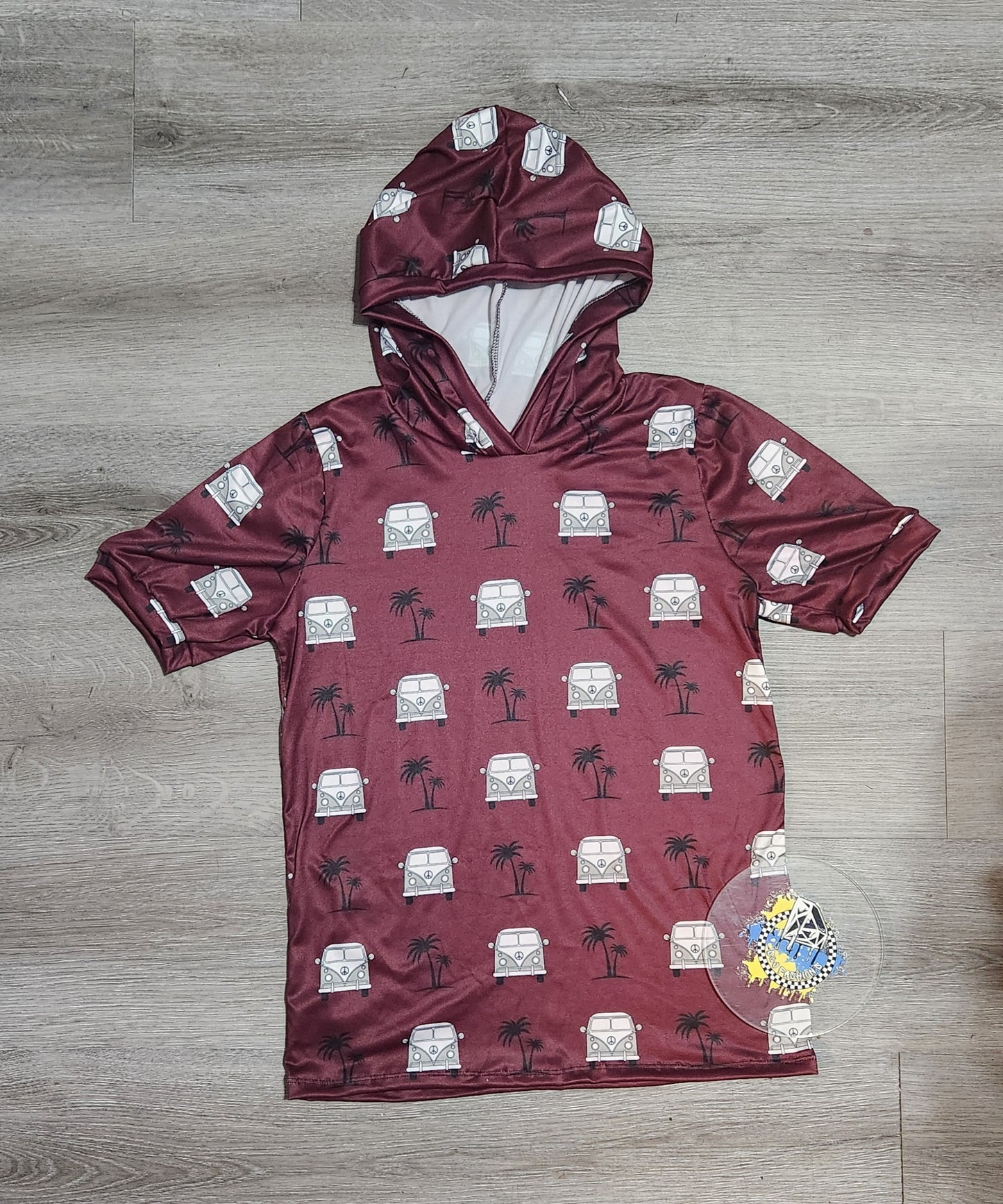 Burgundy Vans Handmade