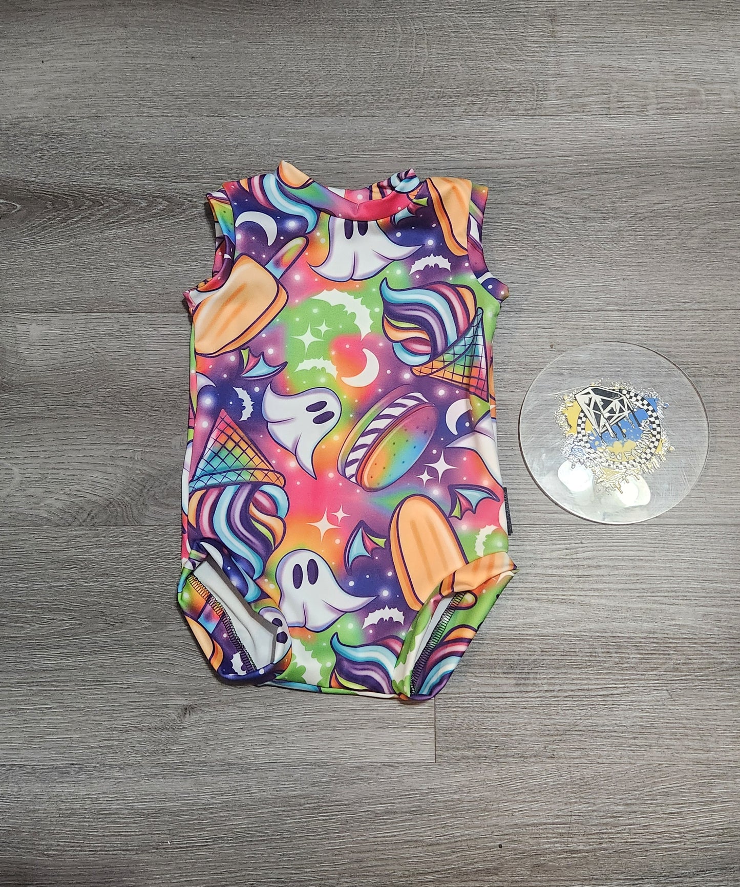Summer Neon Spooky Ghost Handmade