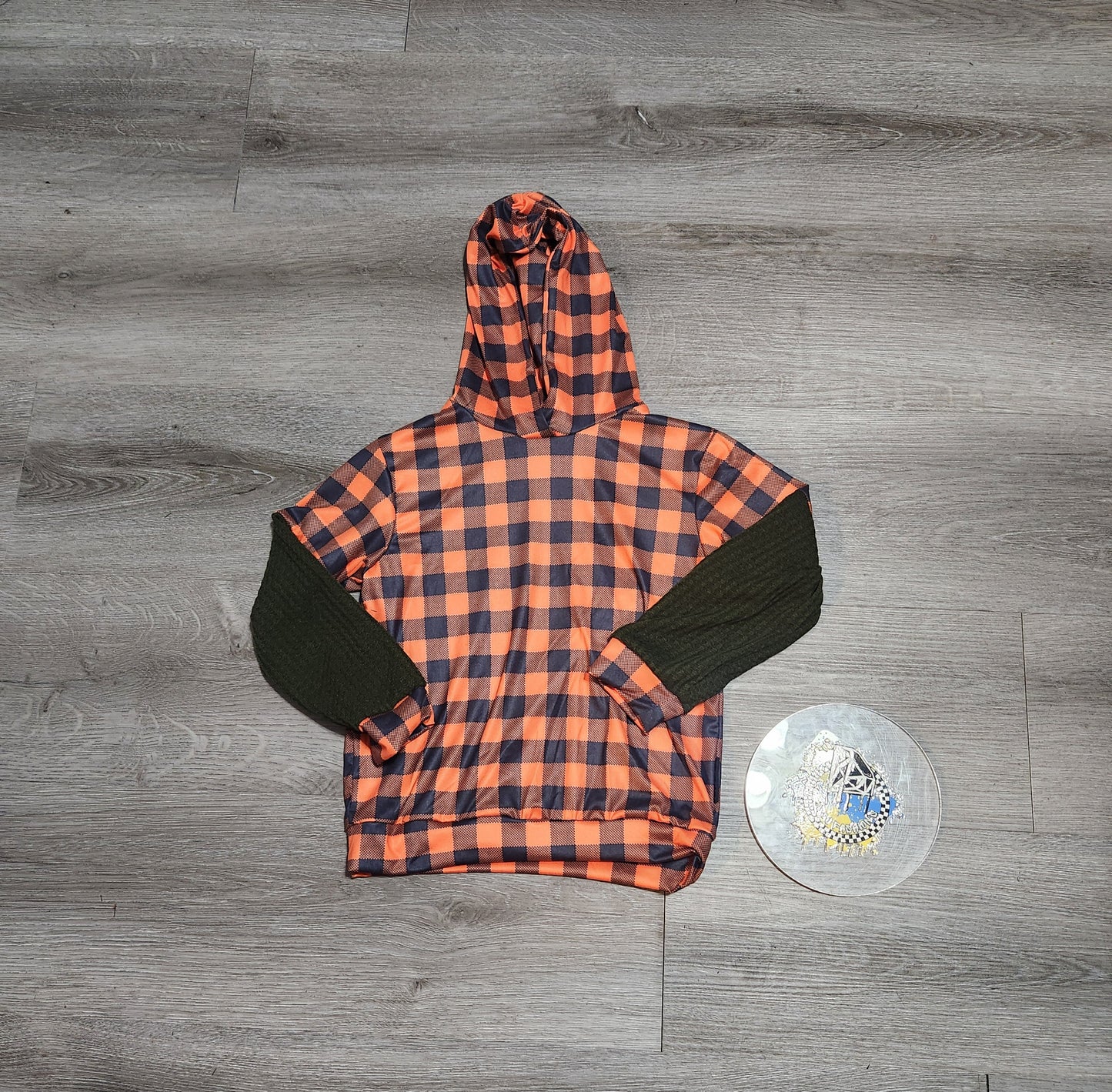 Orange Fall Plaid Handmade