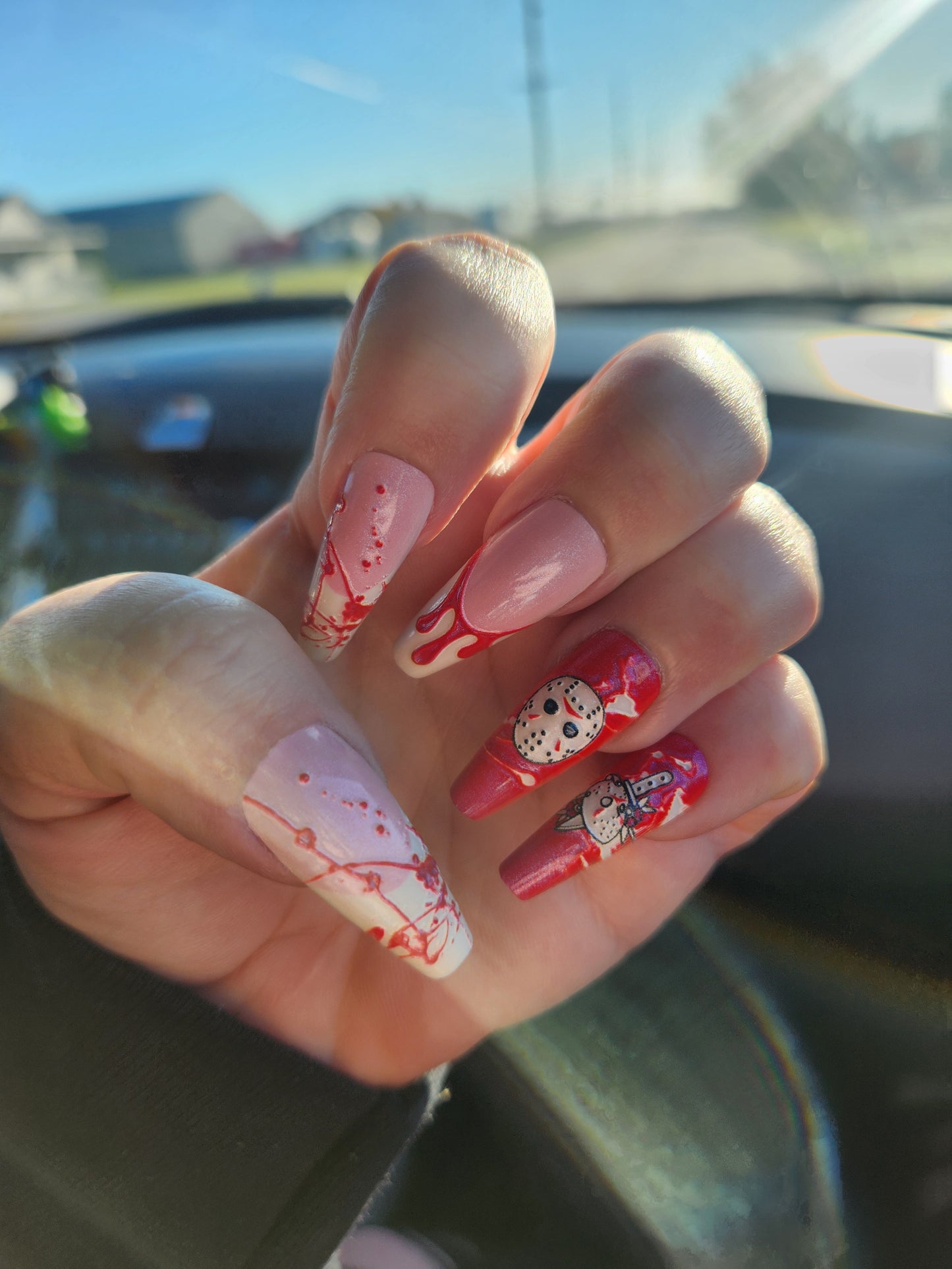 Jason Horror Nails