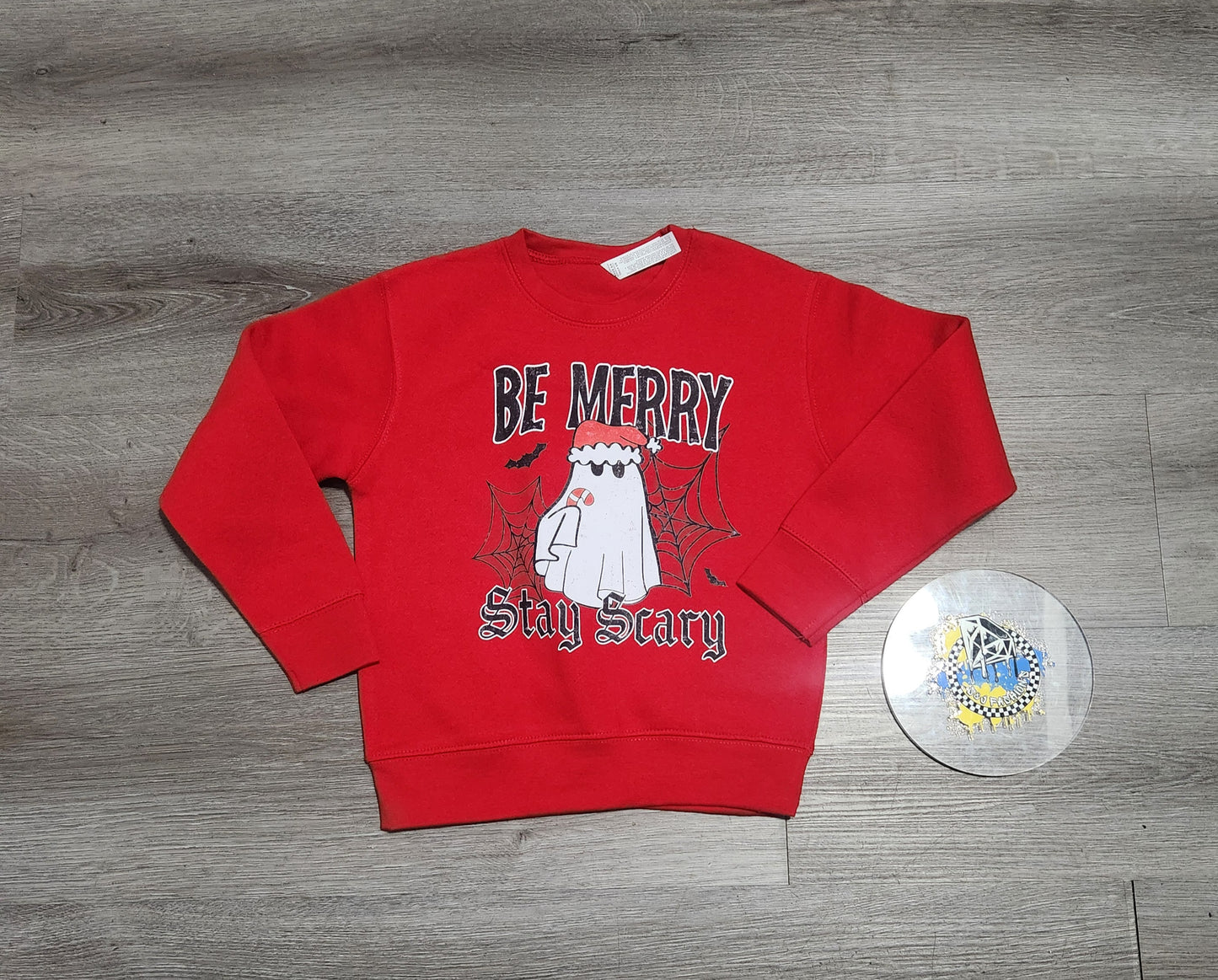 Be Merry Stay Spooky Christmas Boys Shirt Girls Shirt Ladies Shirt Mens Shirt