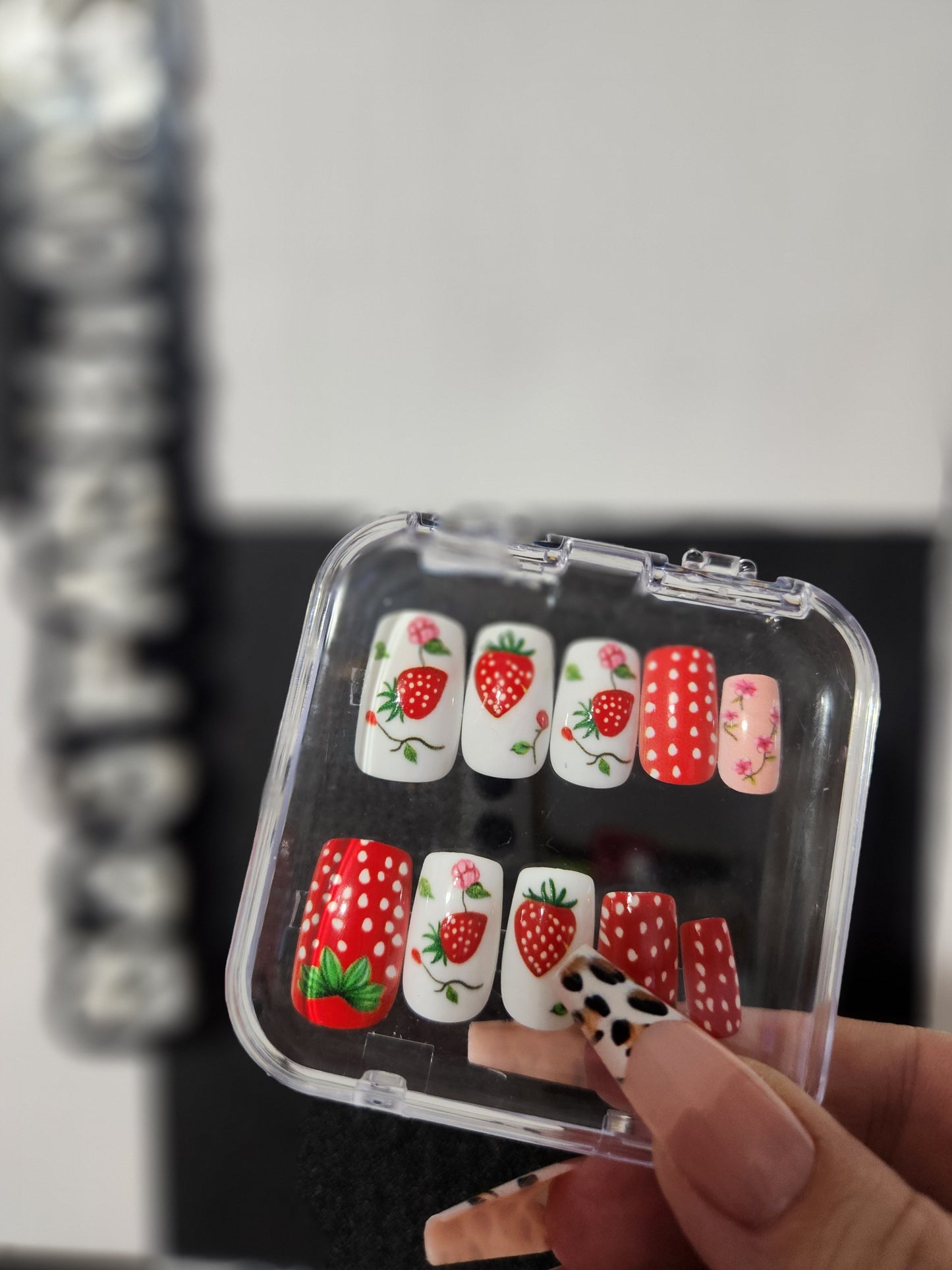Strawberries Short Nails