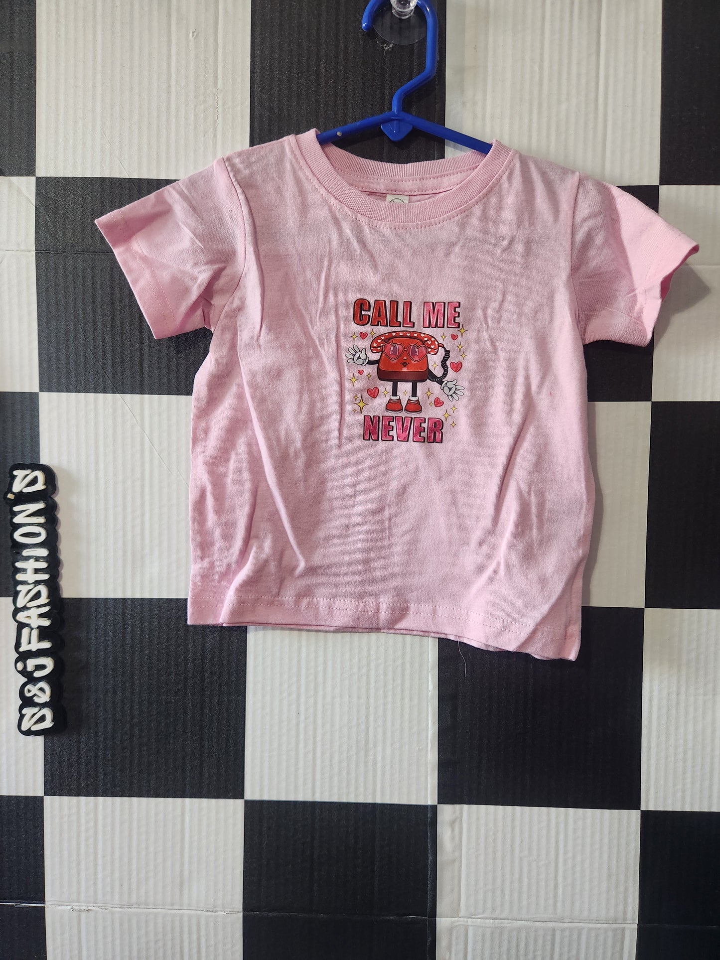Call me never Valentines Shirt 18m RTS