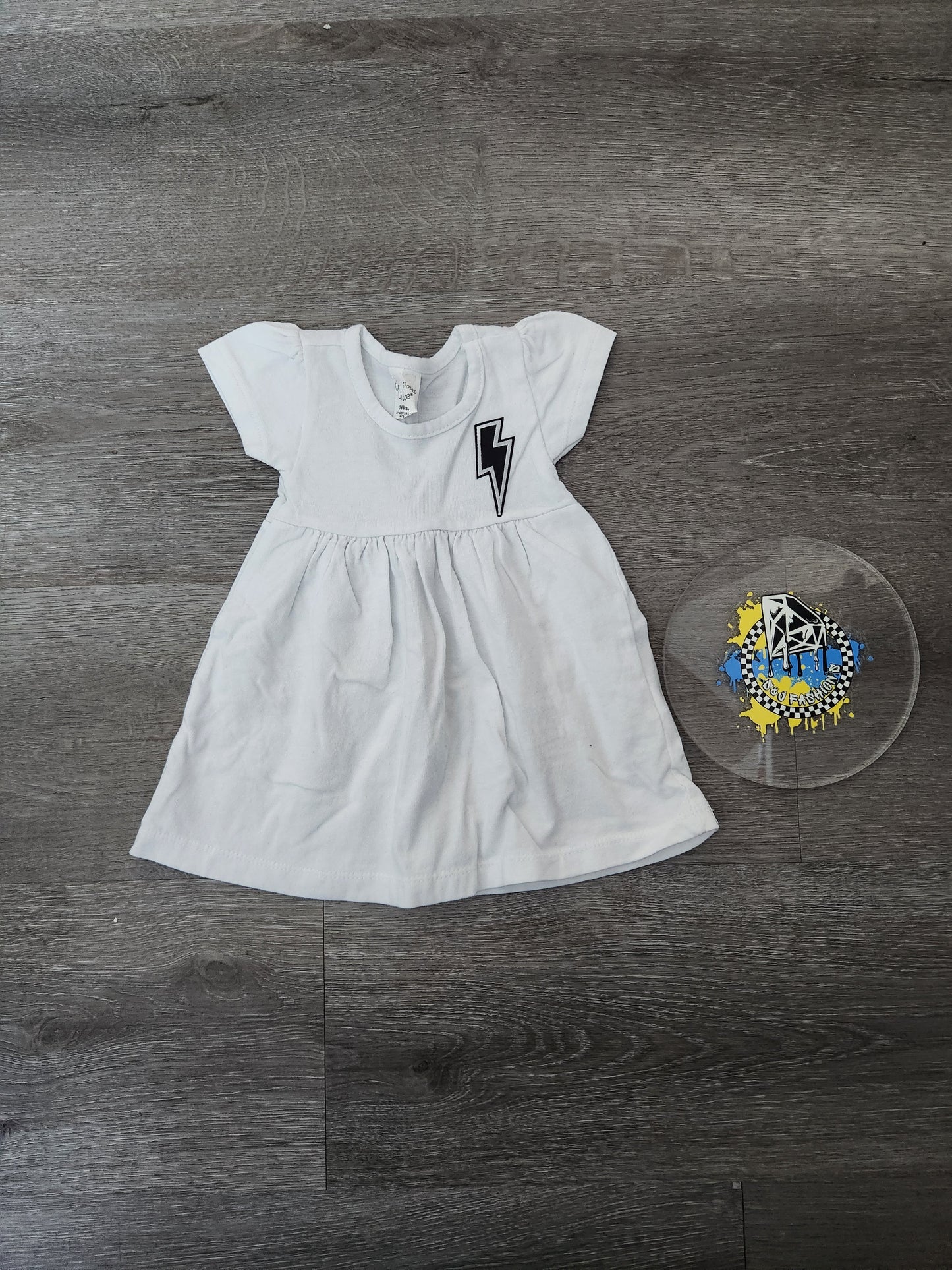 Lighting Bolt Dress 3/6m RTS