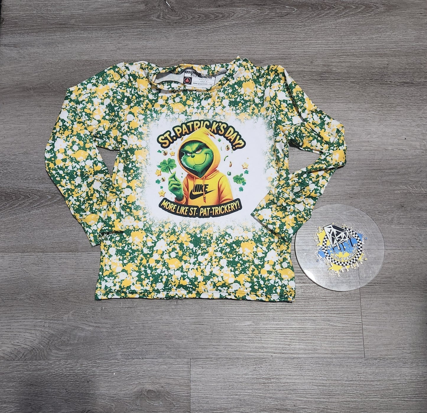 St. Patricks Paint Splatters Handmade