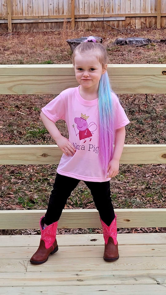 Name Peppa Pig Girls Shirt Boys Shirt