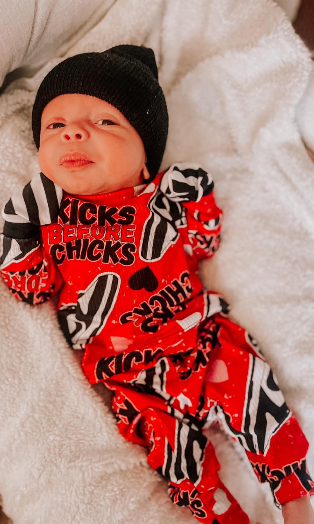 Kicks Before Chicks Valentines Handmade