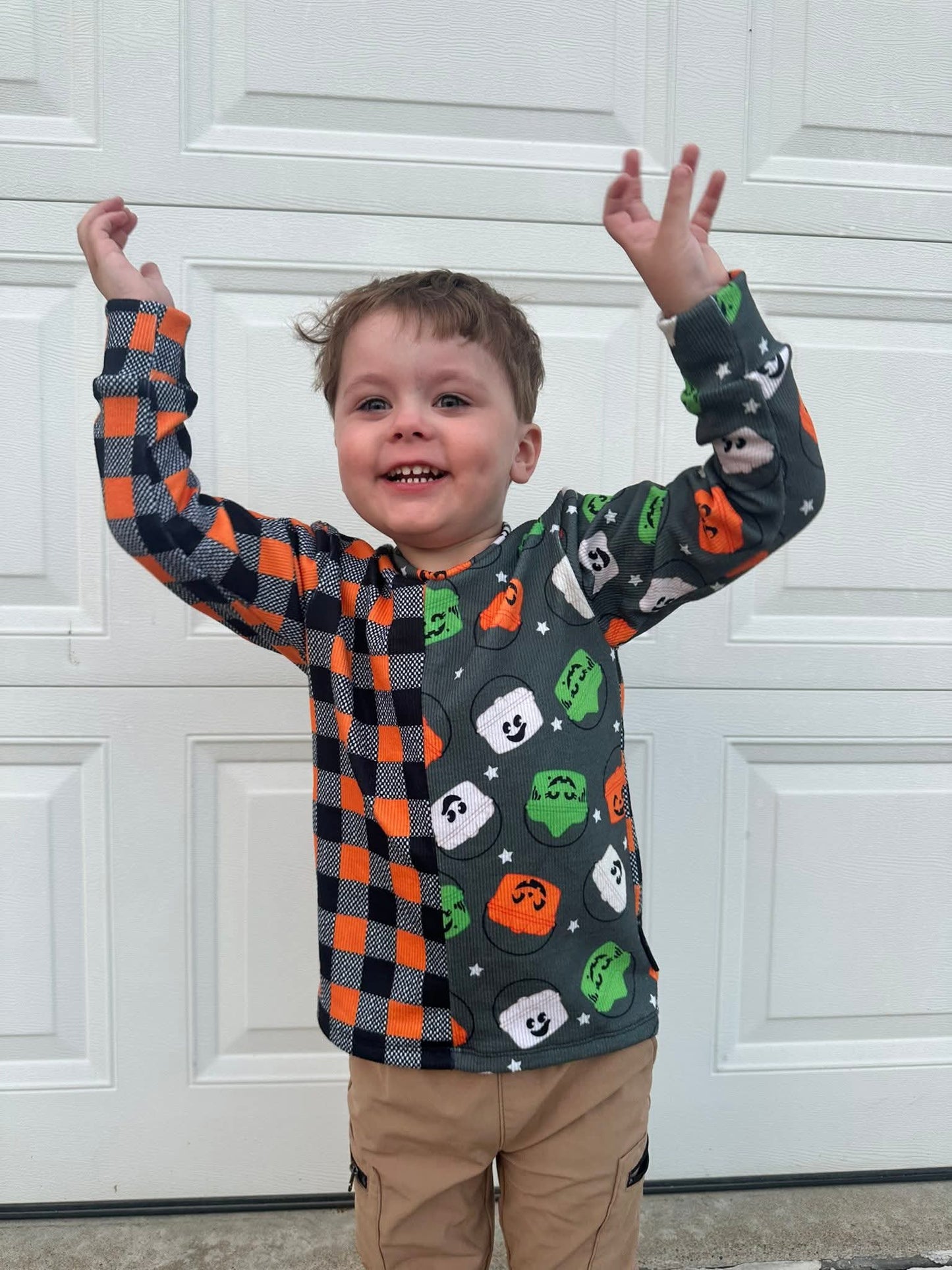 Plaid Checker Halloween Handmade