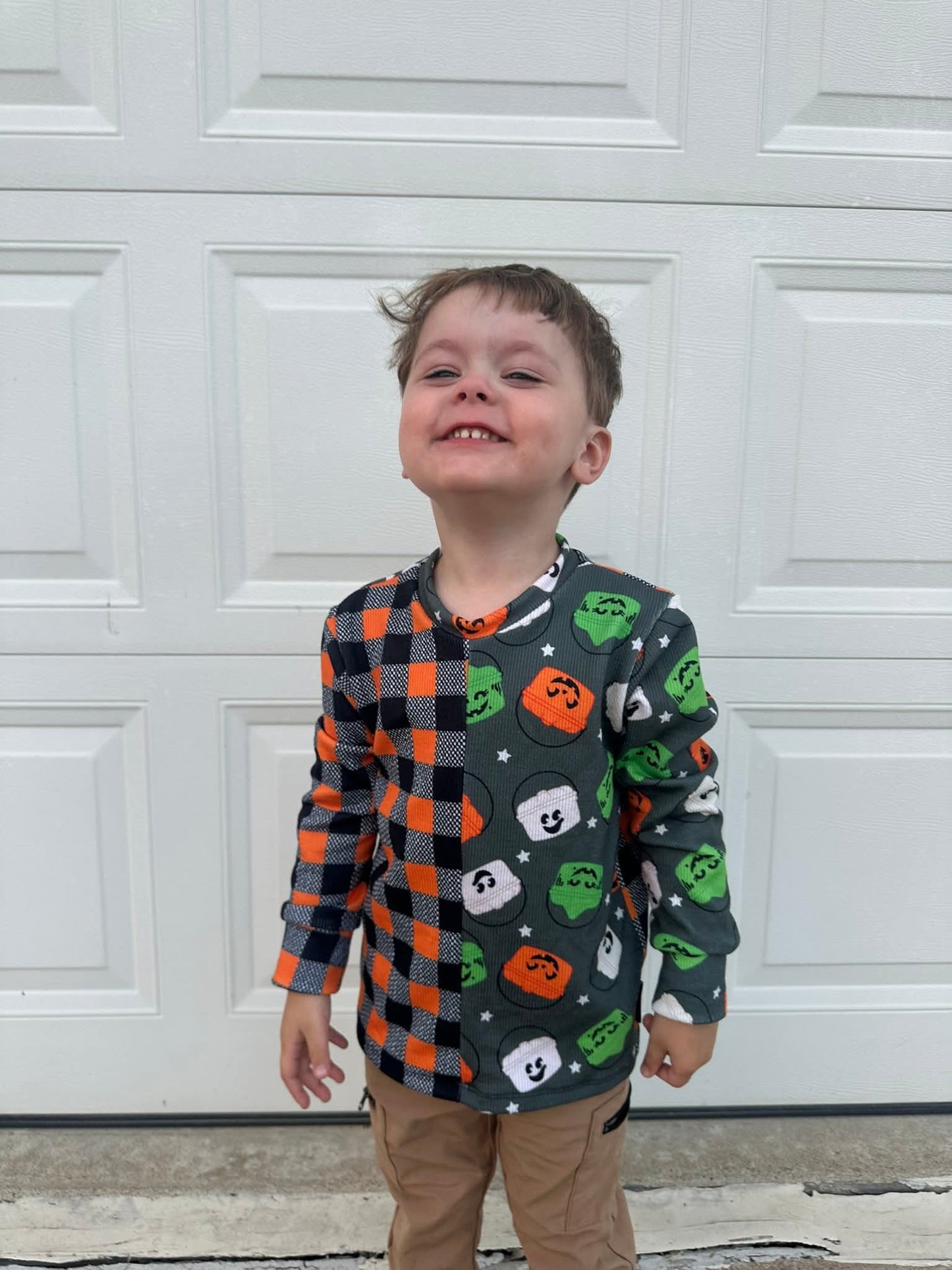 Plaid Checker Halloween Handmade