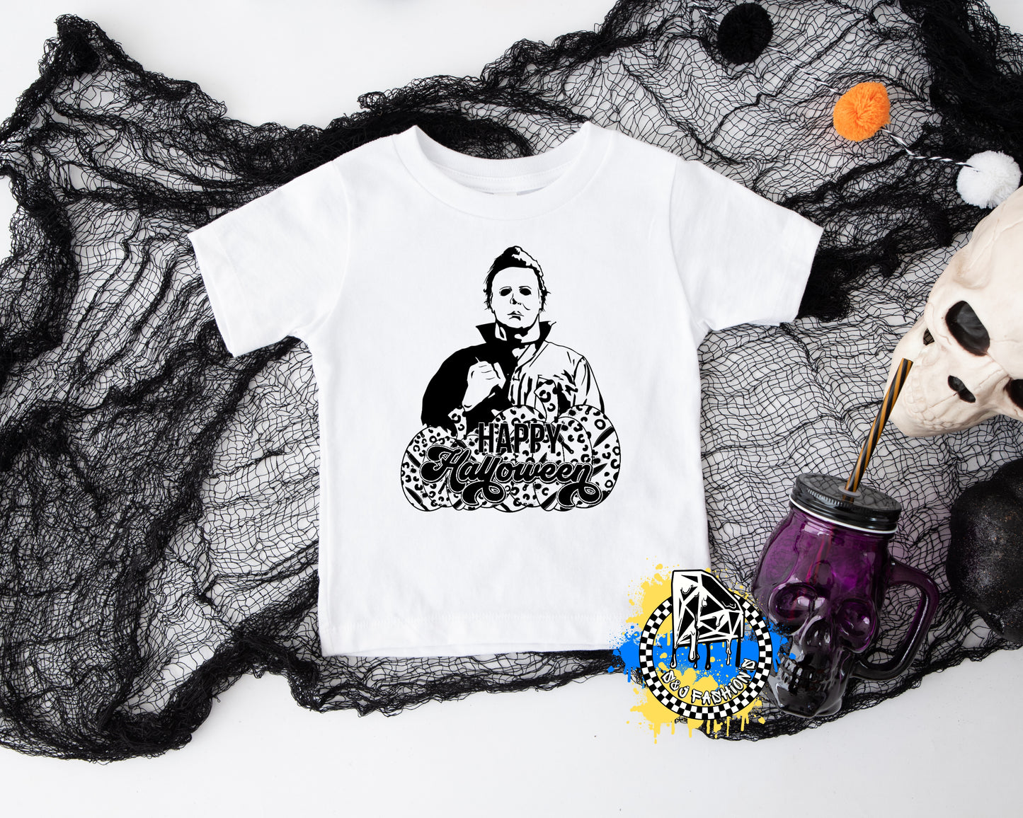 Michael Myers Happy Halloween Girls Shirt Boys Shirt Ladies Shirt