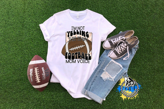 Football Mom Voice Ladies Shirt