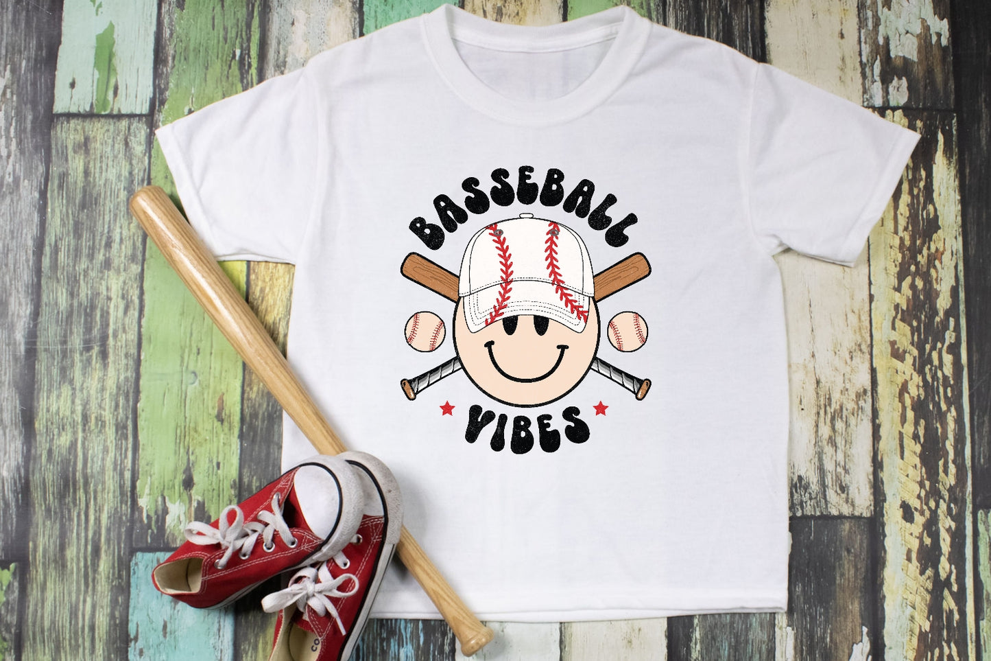 Basseball Vibes Boys Shirt Girls Shirt Ladies Shirt Mens Shirt