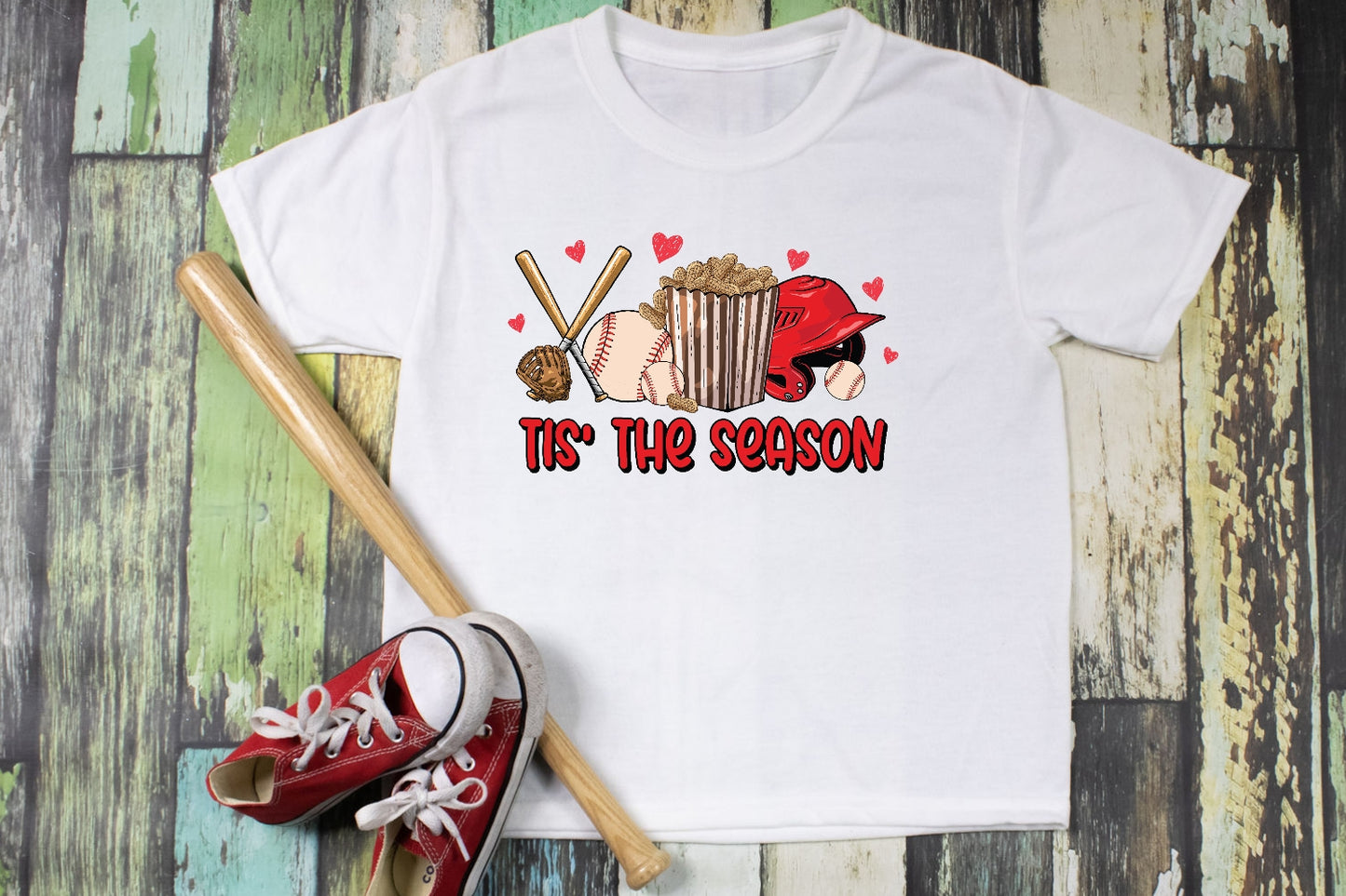 Tis The Season Baseball Boys Shirt Girls Shirt Ladies Shirt Mens Shirt