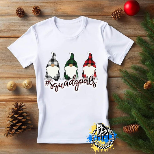 Squadgoals Gnome Christmas Boys Shirt Girls Shirt Ladies Shirt Mens Shirt