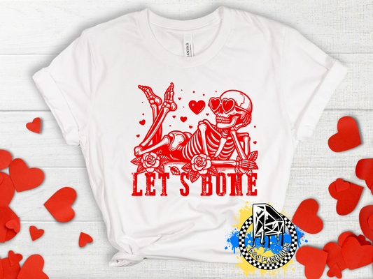Let's Bone Valentine's Ladies Shirt