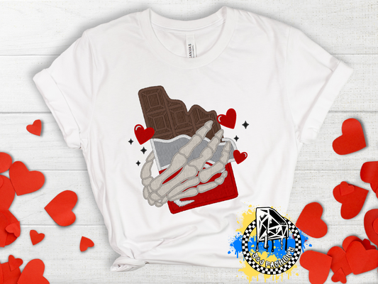 Skully Hand Valentine's Girls Shirt Boys Shirt Men's Shirt Ladies Shirt
