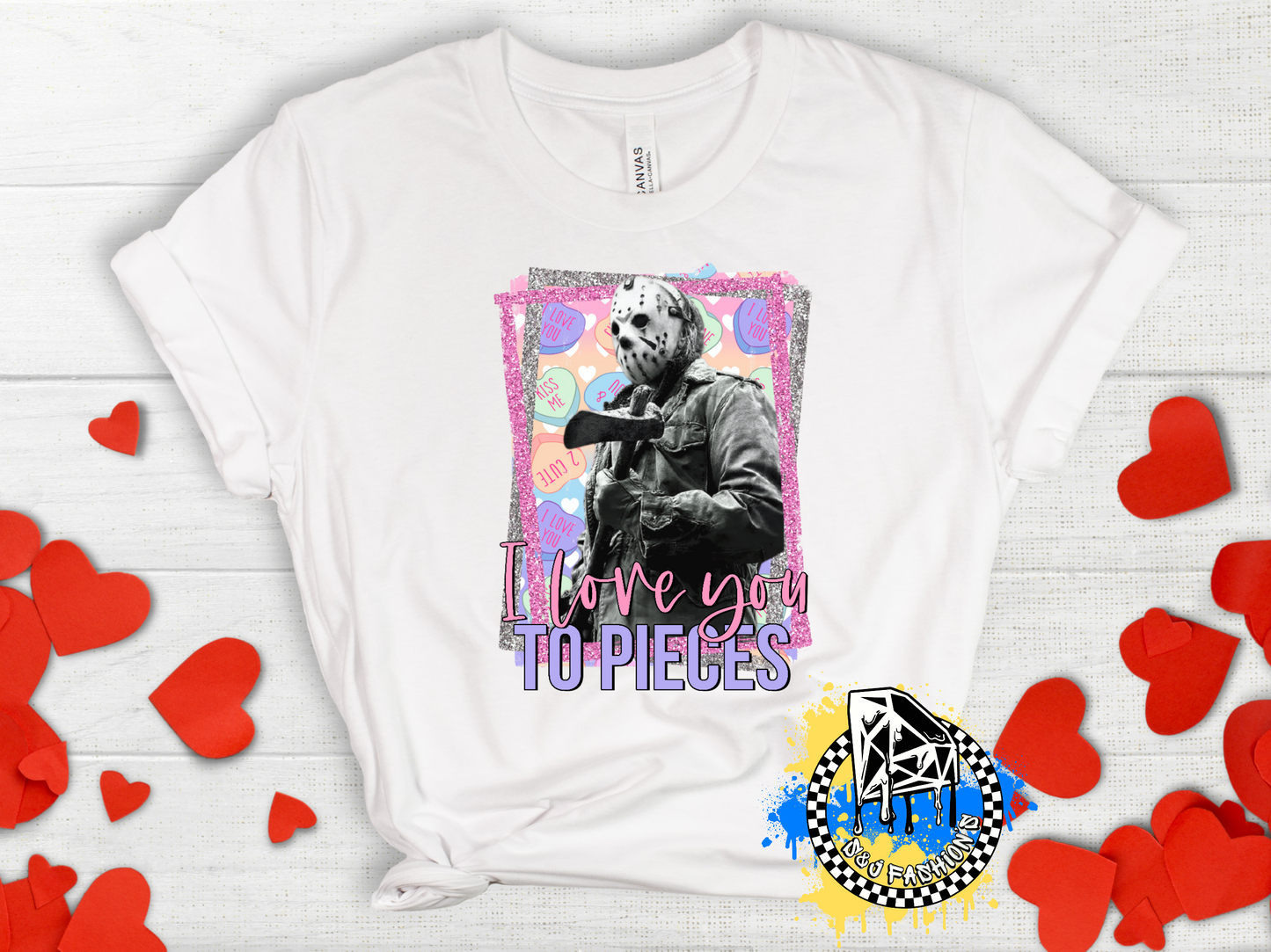 I love you to pieces Valentine's Girls Shirt Boys Shirt