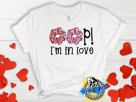 Opp! I'm in Love Valentine's Girls Shirt Ladies Shirt