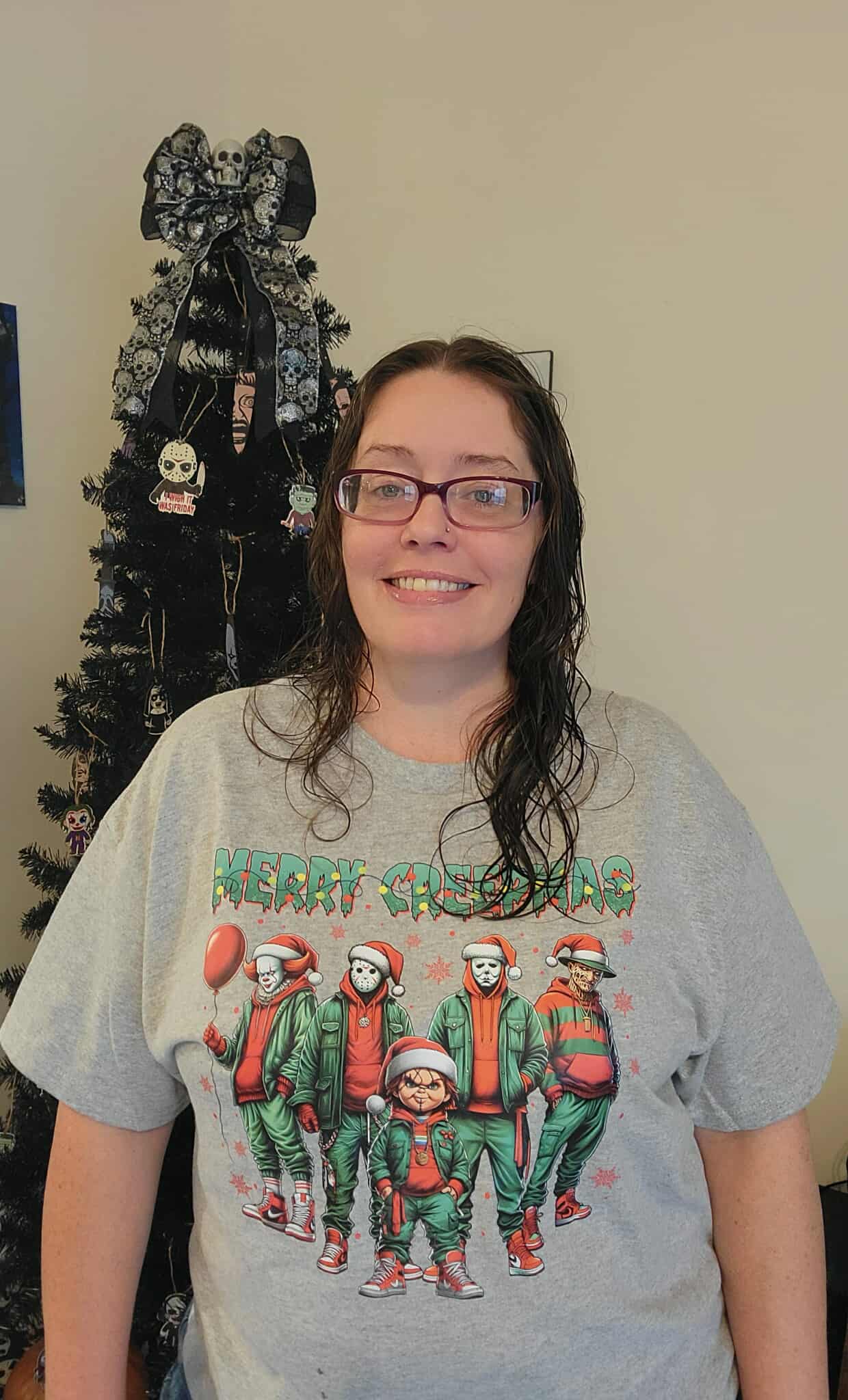 Merry Creepmas Christmas Ladies Shirt