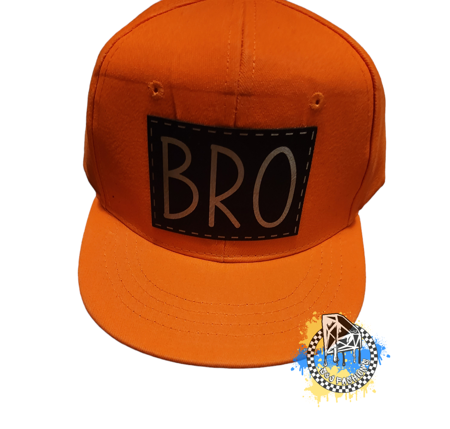 Neon Orange Snapback Hat