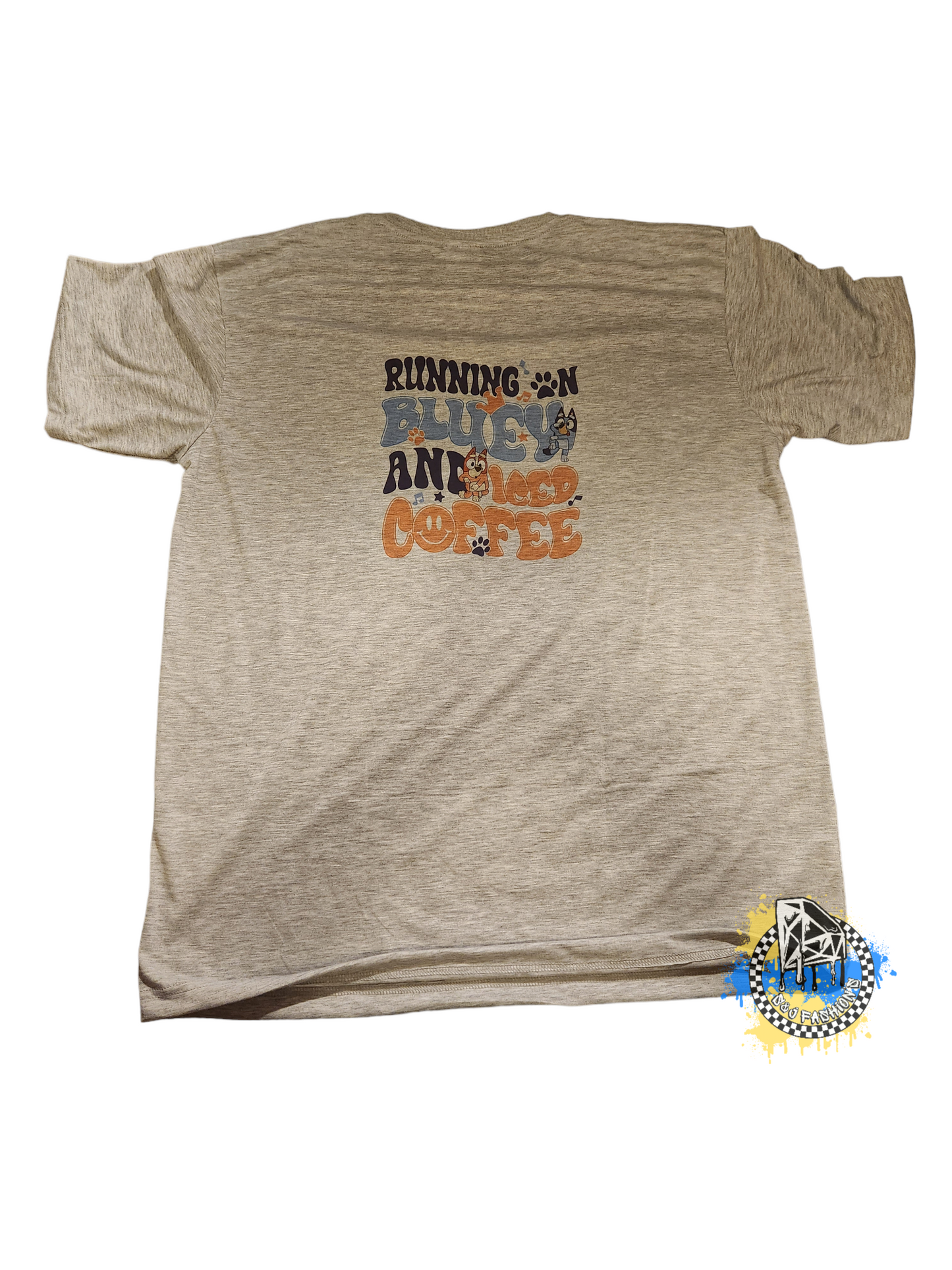 Running On Bluey & Iced Coffee Ladies Shirt Mens Shirt