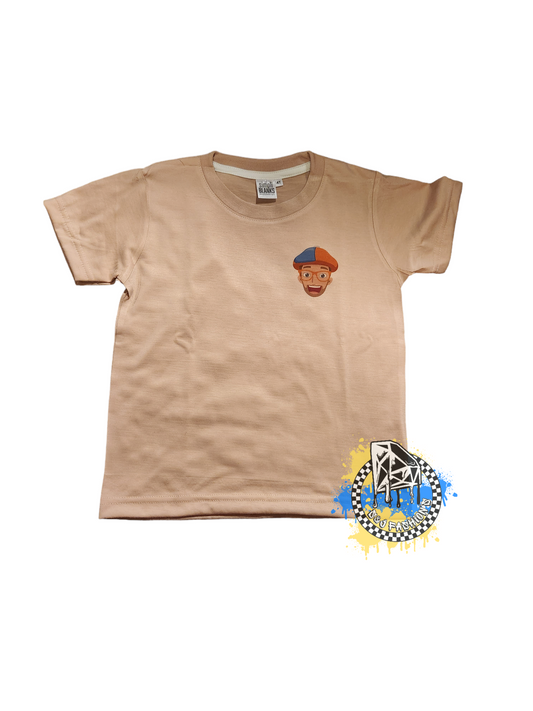 Running on Blippi Girls Shirt Boys Shirt