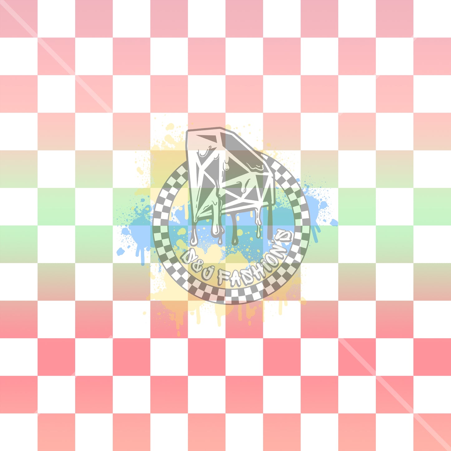 Ombre Checker Handmade