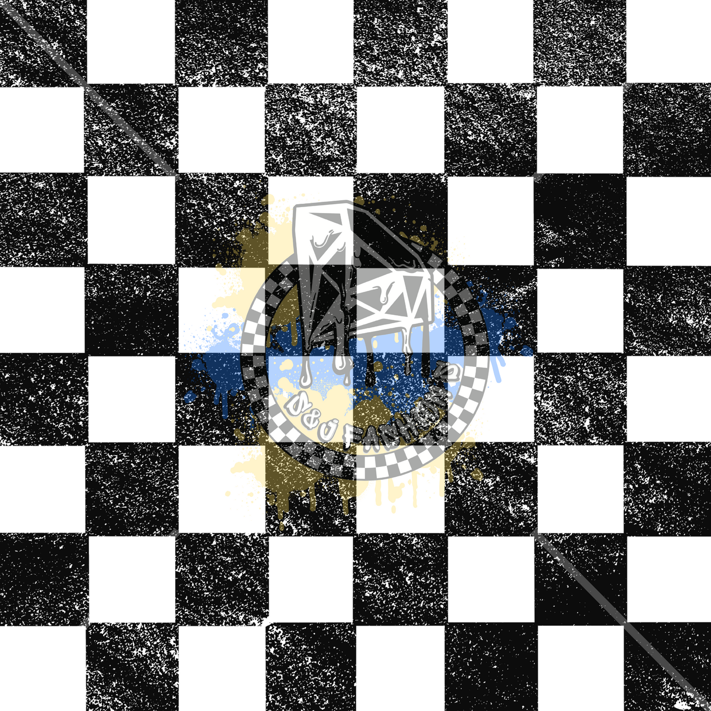 Grunge Acid Checker Handmade