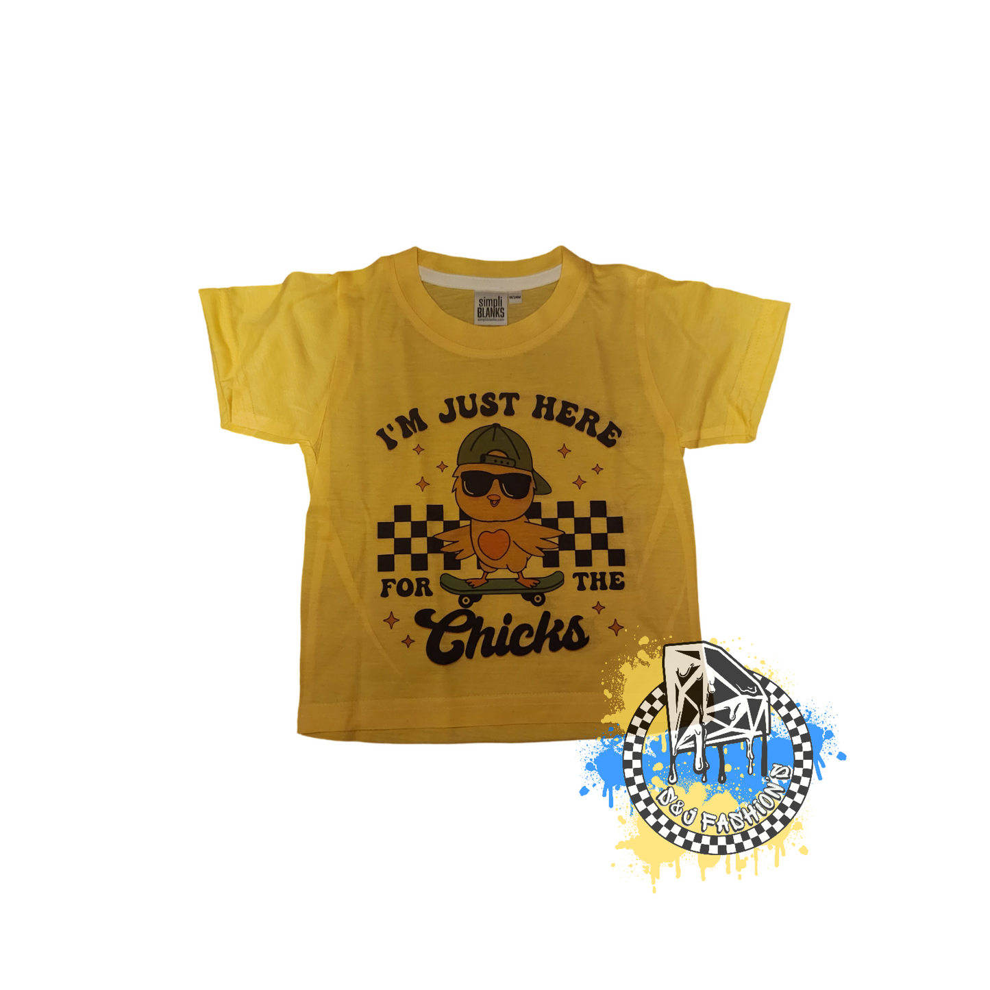 I Just Here For The Chicks Boy Shirt Girl Shirt Easter
