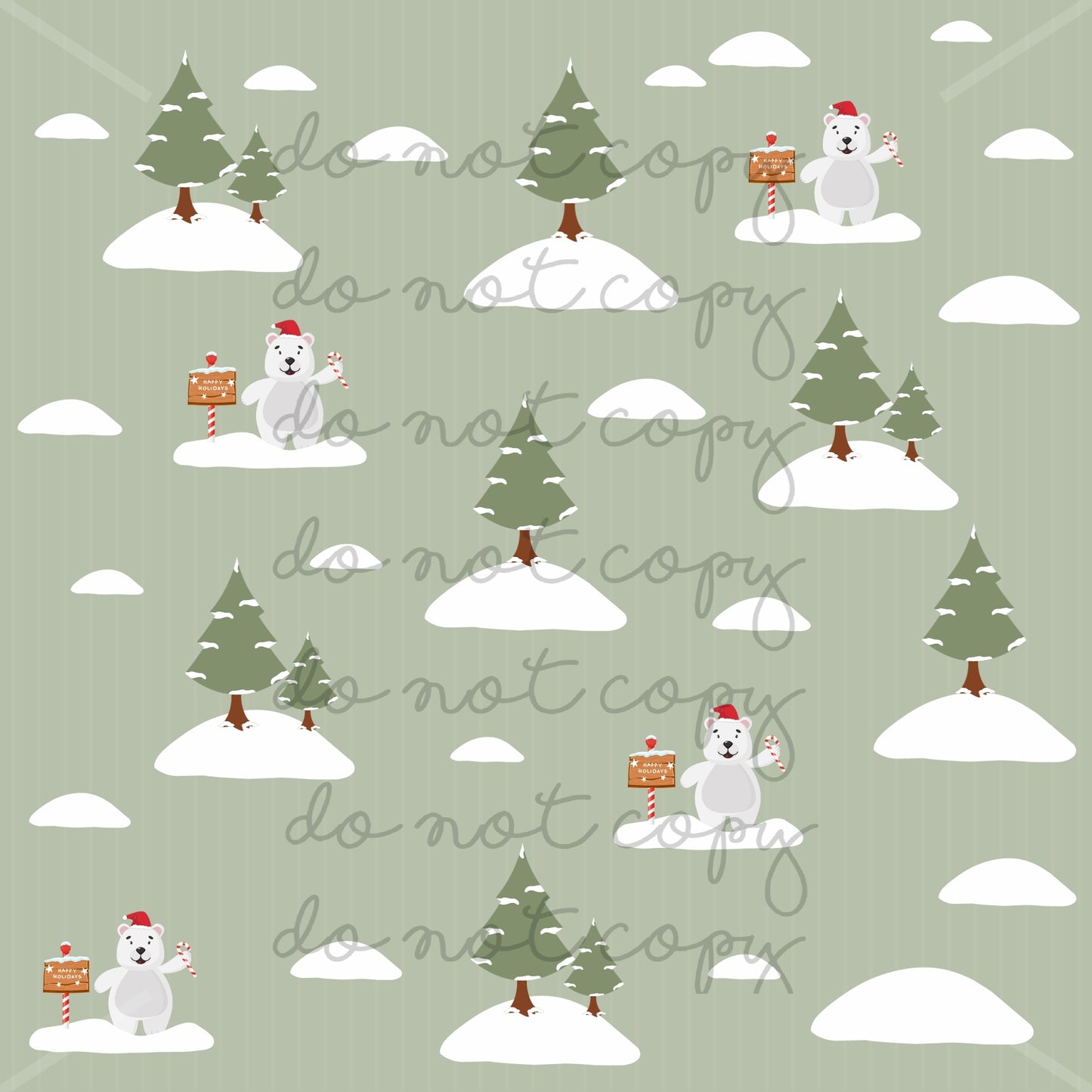 Winter Polar Bear Handmade