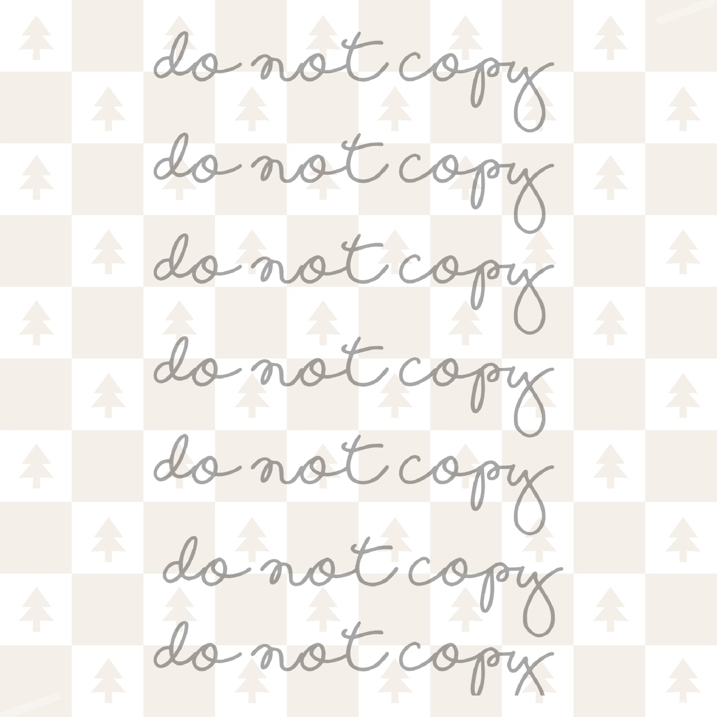 Checker Trees Handmade