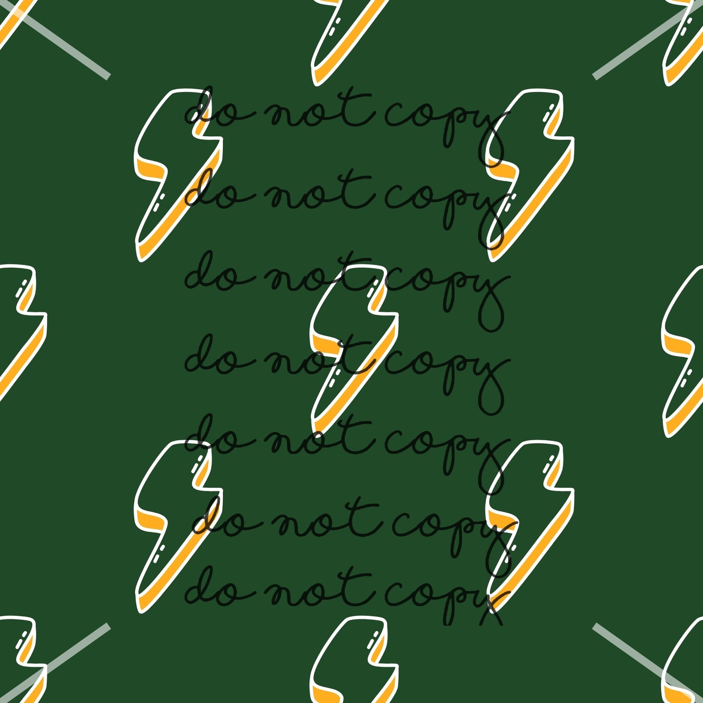 Lighting Bolts St. Patricks Handmade