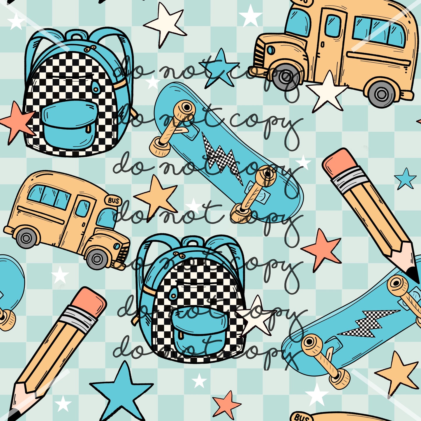 Skateboard Back to School Handmade